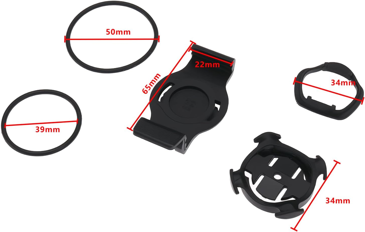 Create Idea 1 Set Quarter-Turn Bike Mount Smartwatch Holder Compatible with Garmin Fenix 6S-Pro Compatible with Fenix 6S Sapphire Editions