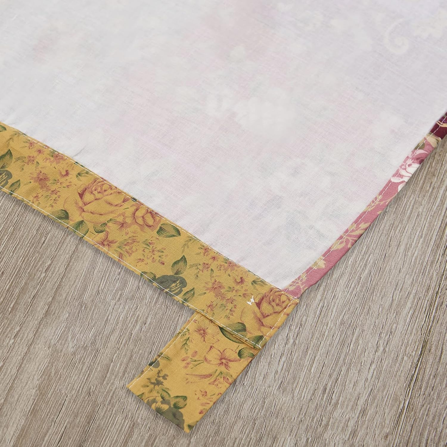 Greenland Home Antique Chic Authentic Patchwork Curtain Panel Pair, 84 X 84 Inches image number 2