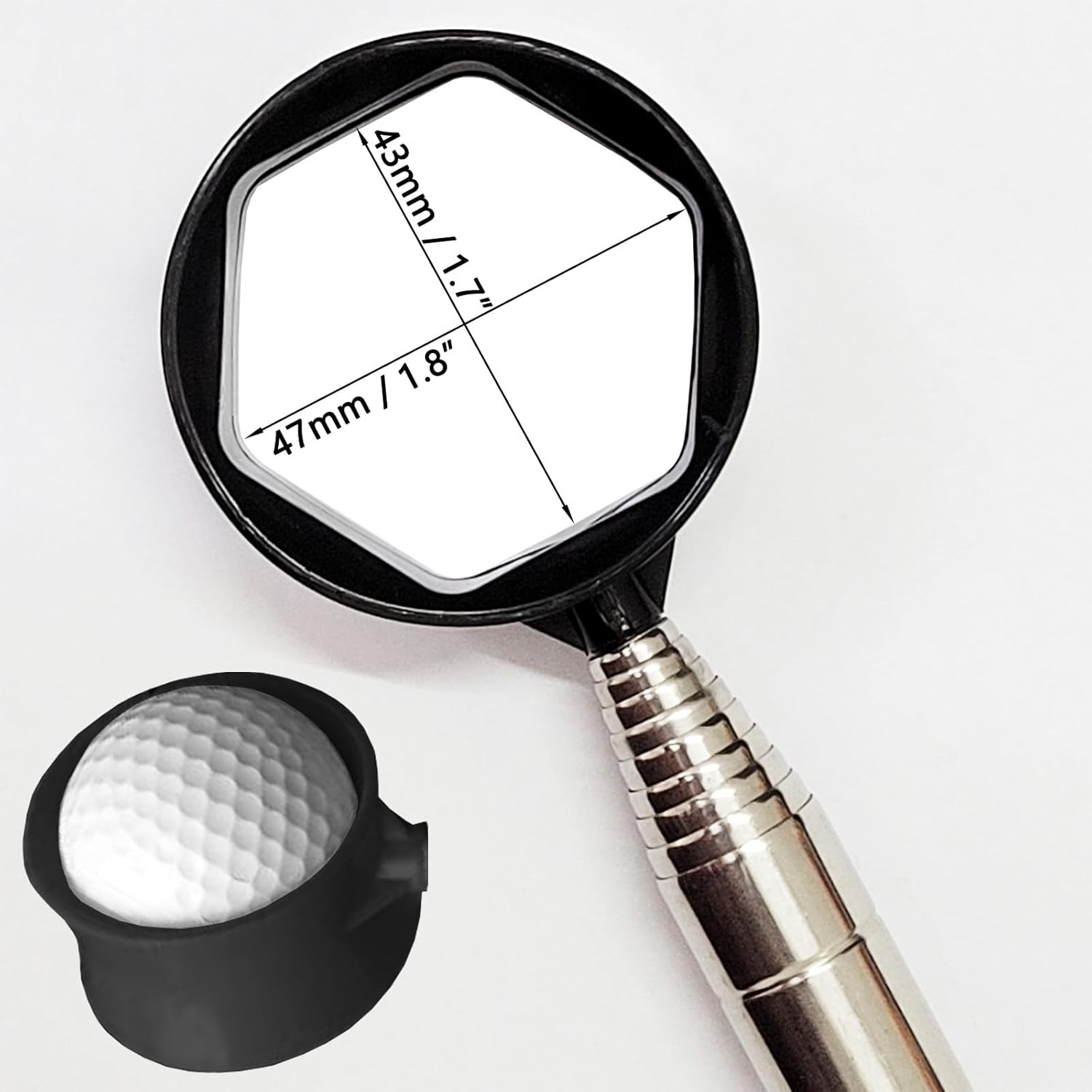 9 Feet Aluminum Alloy Golf Ball Retriever Telescopic Black for Water Golf Ball Picker Grabber Golf Accessories