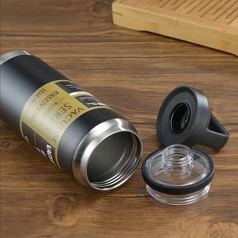 Chug Cap Compatible with YETI Rambler Bottle Fits for 18 Oz 26 Oz 36 Oz 64 Oz Chug Replacement Lid Cap Water Bottle Accessories Compatible with Yeti Rambler Bottle Models (2), Black image number 1