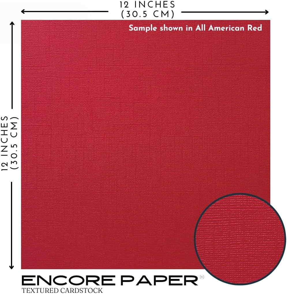 ENCORE TEXTURED CARDSTOCK COMPLETE VARIETY Pack&mdash;12X12 Textured Cardstock | 80Lb Textured COMPLETE VARIETY PACK Scrapbook Paper | Premium Cardstock for Cricut Cutting | 100 Sheets
