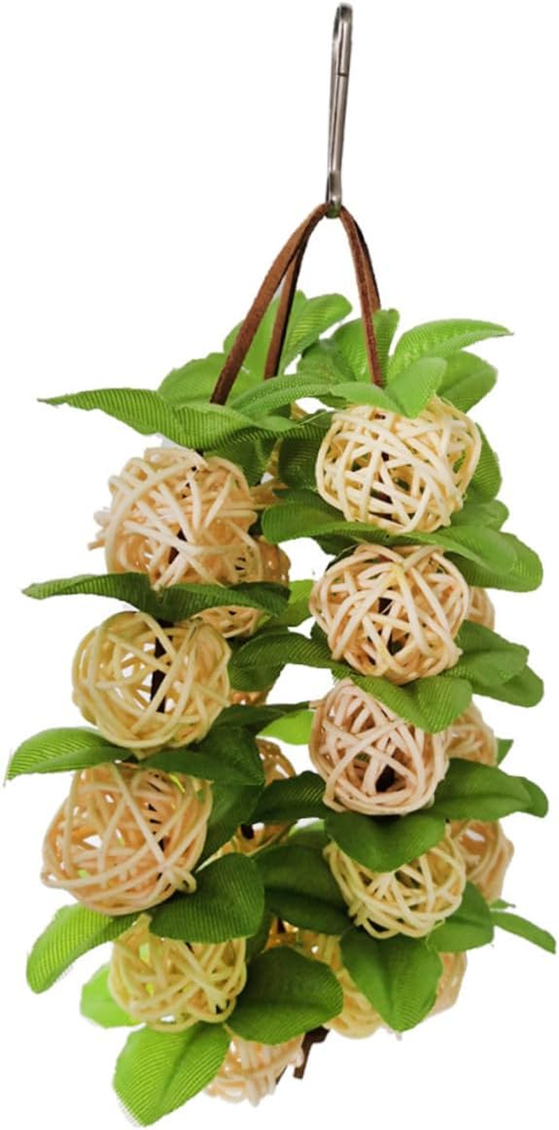 Ipetboom Toys for Birds Hanging Rattan Ball Bird Bird Plaything Pet Chewing Supplies