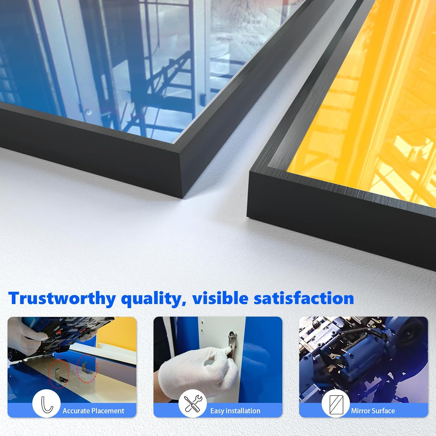 Display Wall Frame for  Technic Ferrari SF-24 F1 Model Car Kit(No Model), Unique Decorative Metal Display Wall Mount for  42207,Size:75X45Cm (Red) image number 3