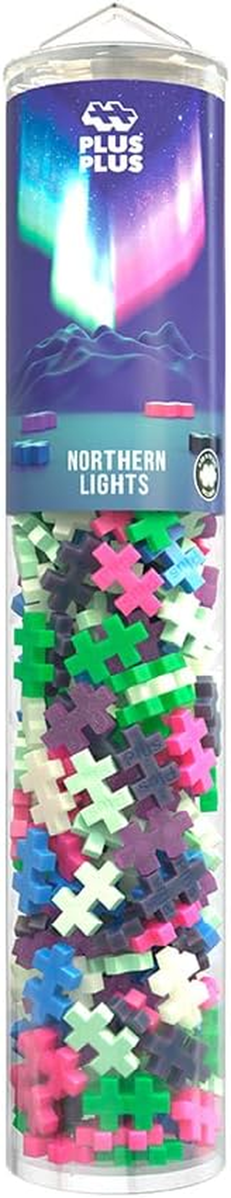 Plus-Plus 4332 Ingenious Construction Toy, Colour Mix Northern Lights, Creative Building Blocks Tube, Building Block Set for Children from 5 Years, 240 Pieces image number 2