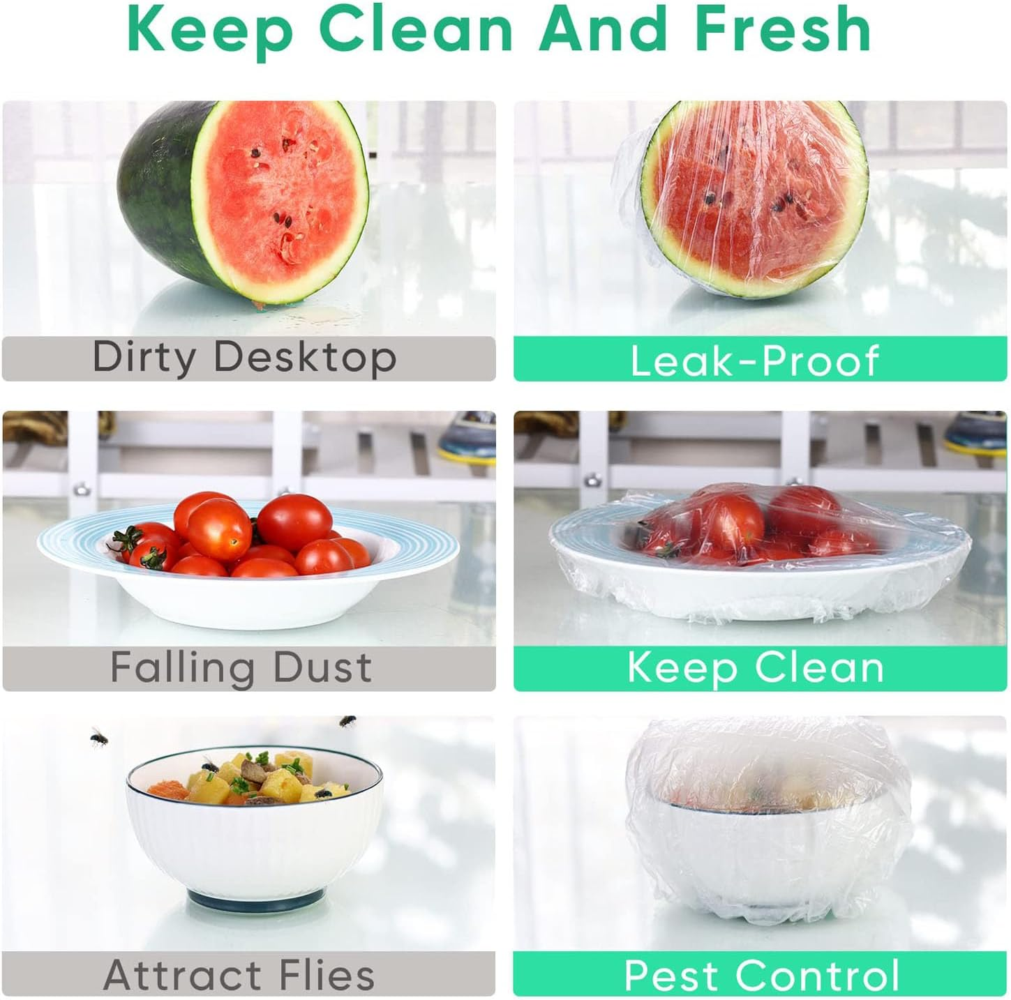 200 Pcs Disposable Shower Caps, Waterproof Plastic Clear Hair Cap, Spa, Hair Salon, Travel, Hotel and Home Use for Women Kids Girls image number 5