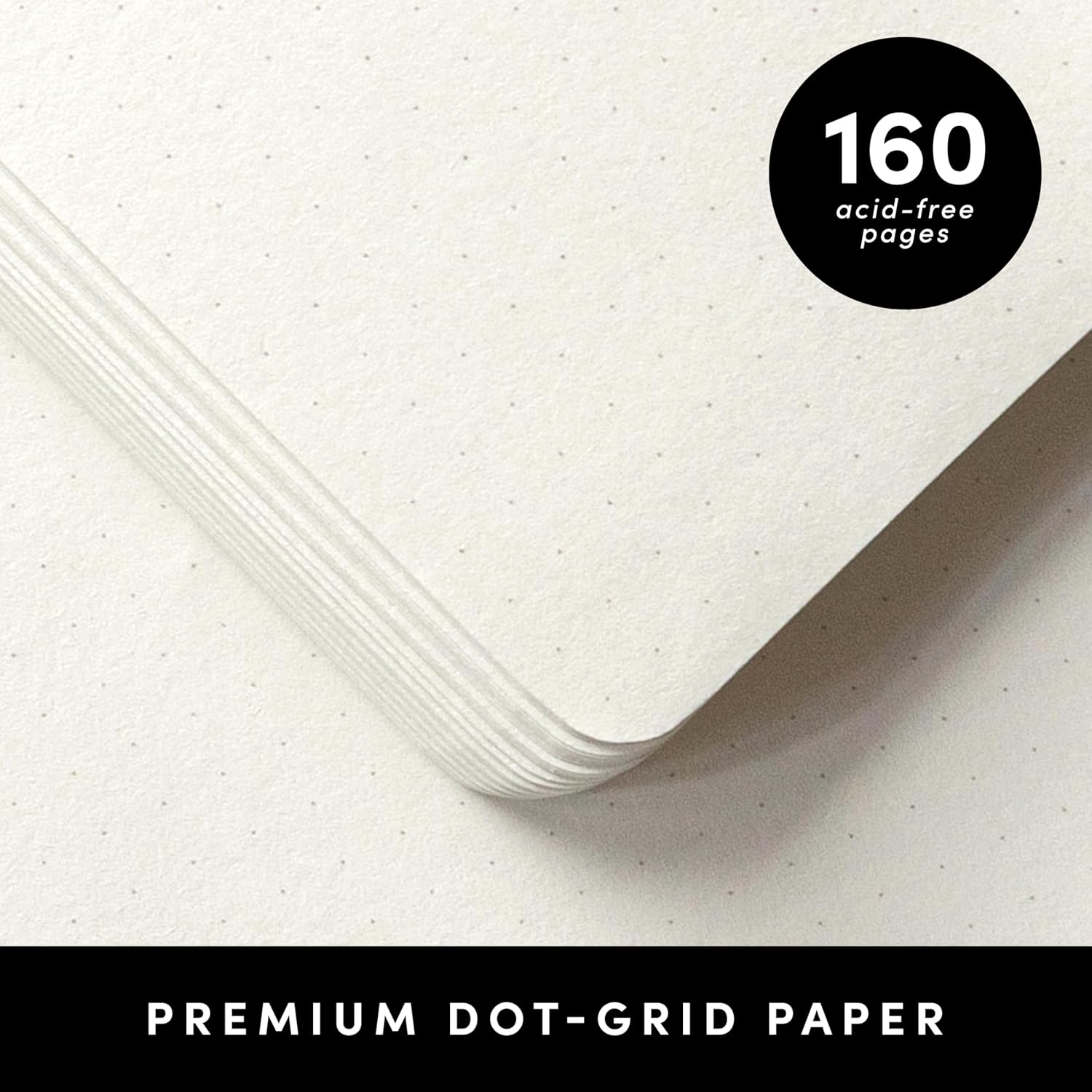 PAPERAGE Dotted Journal Notebook, (Blush), 160 Pages, Medium 5.7 Inches X 8 Inches - 100 Gsm Thick Paper, Hardcover