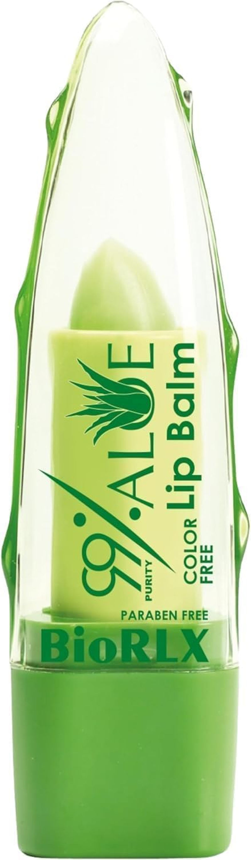 Biorlx 99% Purity Aloe Vera Color Free and Paraben Free Soothing Lip Balm (One Lip Balm) image number 1
