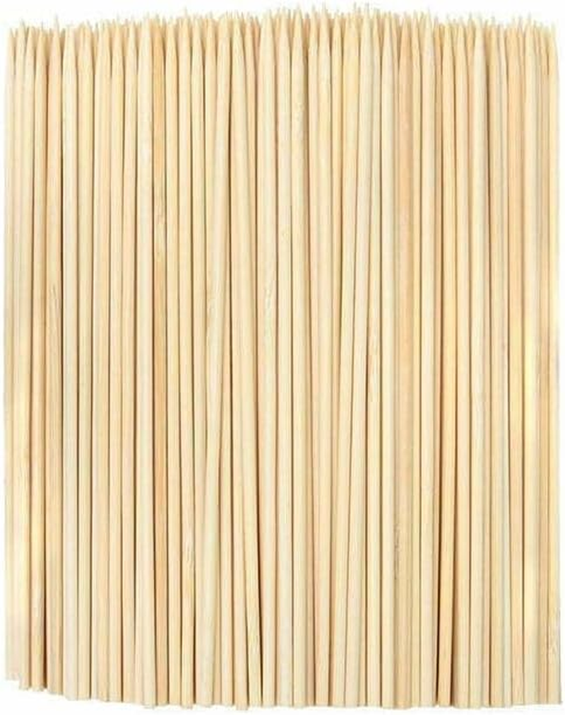 100 X Bamboo Skewers Wooden Sticks BBQ Kebab Meat Food Cocktail Party Catering image number 1