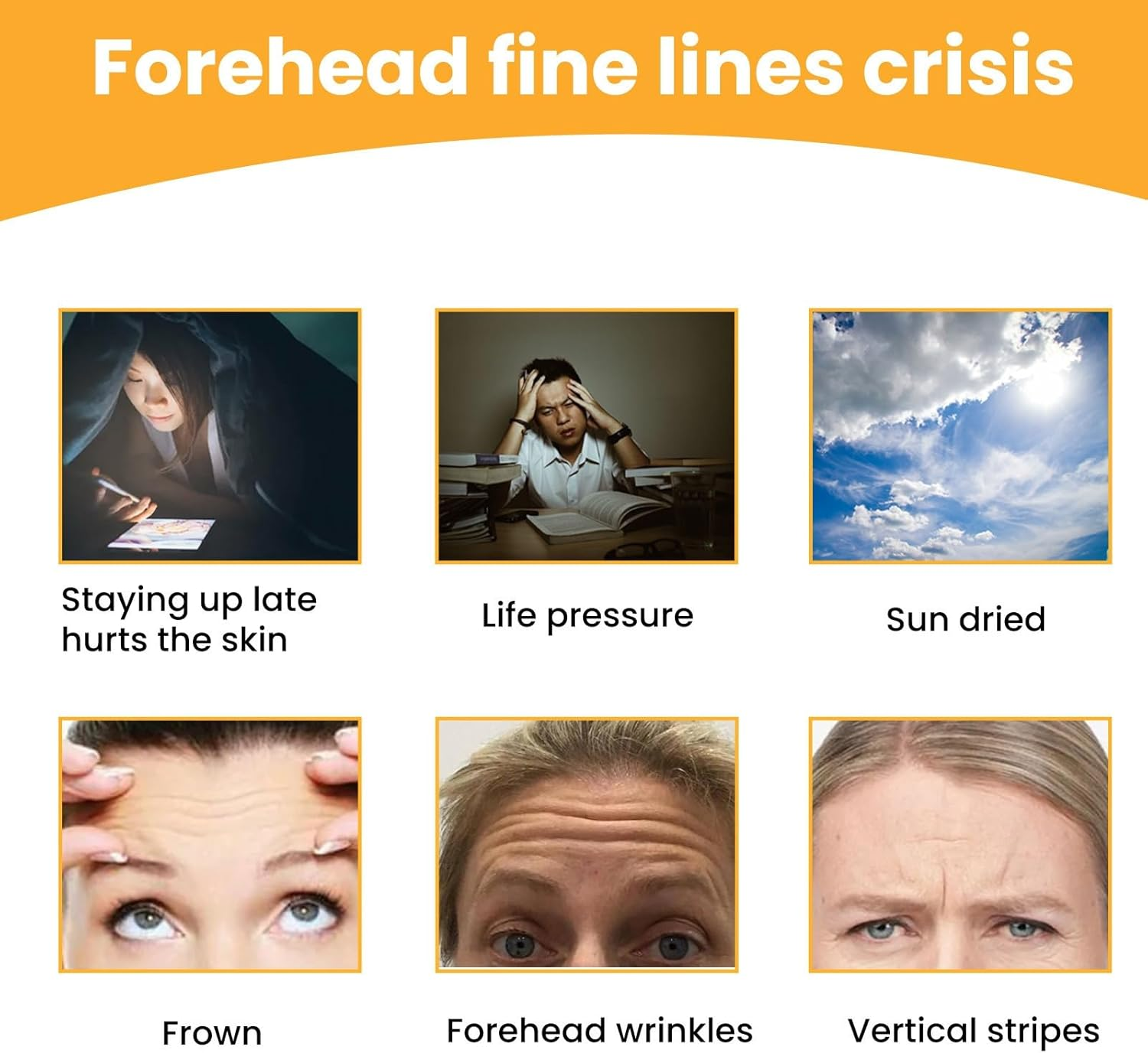 Forehead Wrinkle Patches, Overnight Anti-Wrinkle Patches for Forehead Fine Lines, Reusable Facial Patches for Smoother Skin, Hydrated, Improves Elasticity，Colleage (10PCS in 1 Box) (6PCS) - 2Pcs image number 6