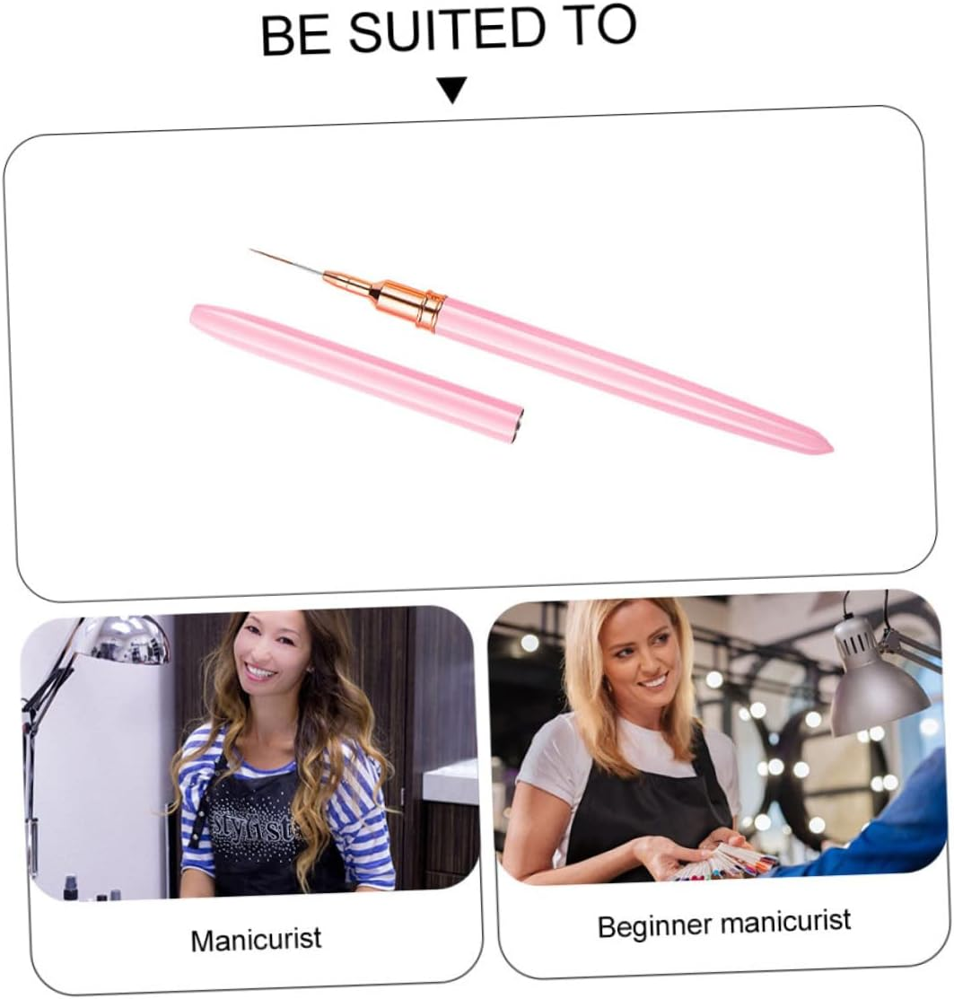 ADOCARN Nail Art Drawing Pen Flexible Brush for Nail Designs Manicure Accessory Absorption for Gel Polish Art
