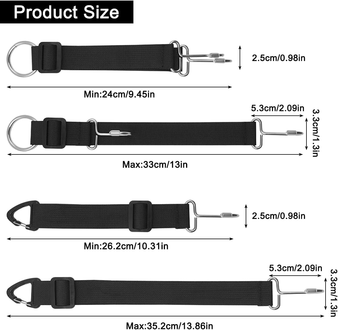 Maxin 4 PCS Car Purse Hook/Holder,Contains 2 Torches and 2 Triangular Hooks, Car Seat Headrest Hooks for Purses and Bags, Adjustable Hidden Metal Hooks for Car Handbag. image number 2