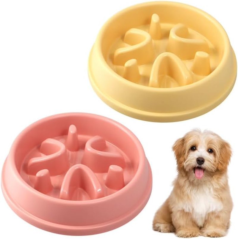 Pack of 2 Anti-Sling Dog Bowls, Anti-Slinging Bowl for Dogs, Slow Feeding for Small and Medium Pets, Interactive Bowl for Slow Feeder and Cat image number 4