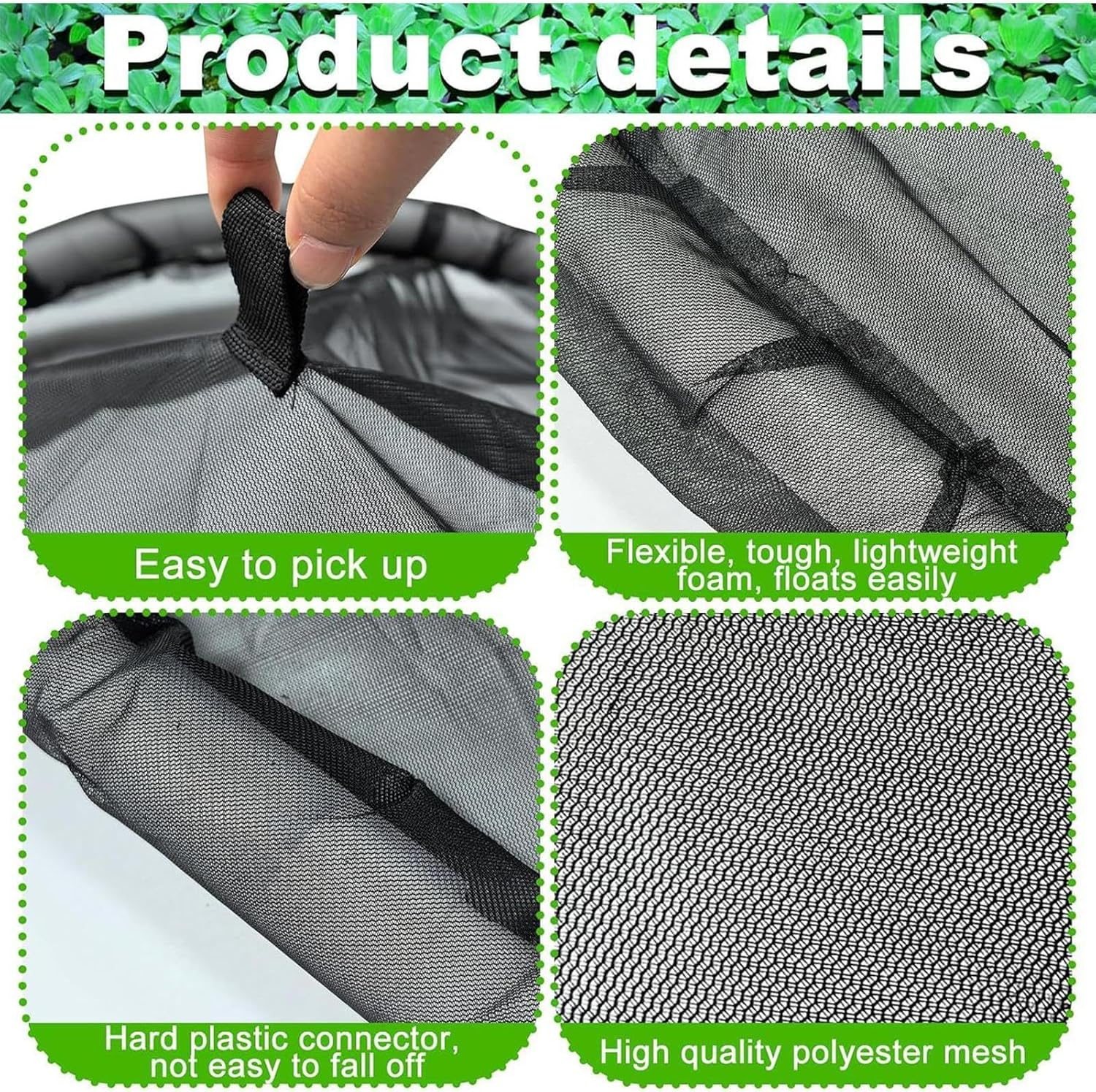 Floating Fish Barrier | Floating Island Plant Protector,Large Size round Floating Island Plants Protector Fish Barrier Mesh image number 2