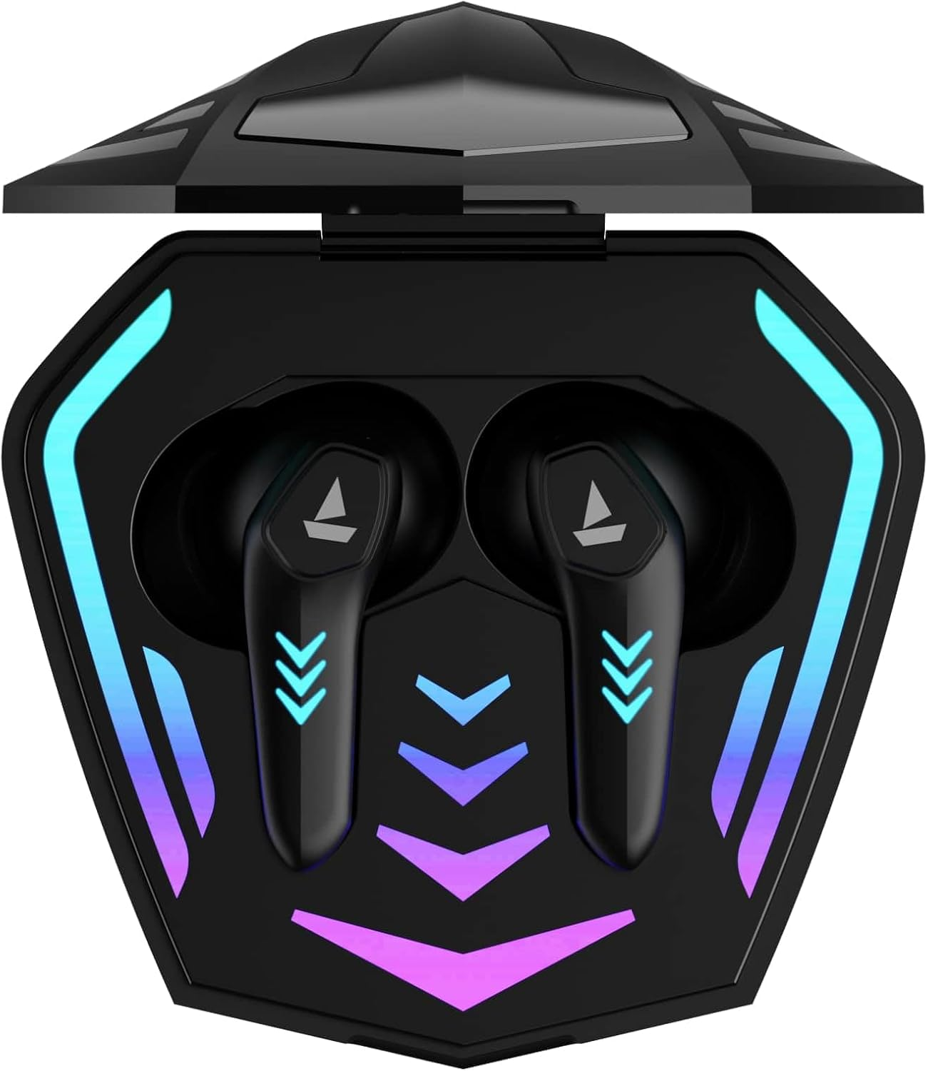 Boat Immortal 131 Wireless Gaming Earbuds with 40 Hours Playtime, Clear Calling with Enx&trade;, Low Latency, RGB Lights(Black Sabre) image number 5