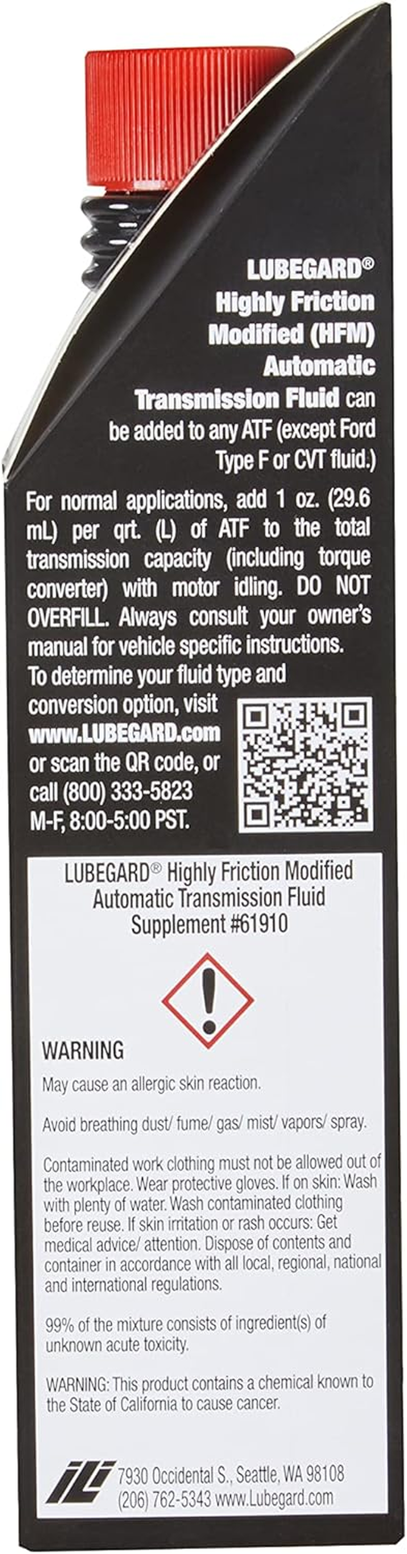 Lubegard 61910 Highly Friction Modified ATF Supplement, 10 Oz.