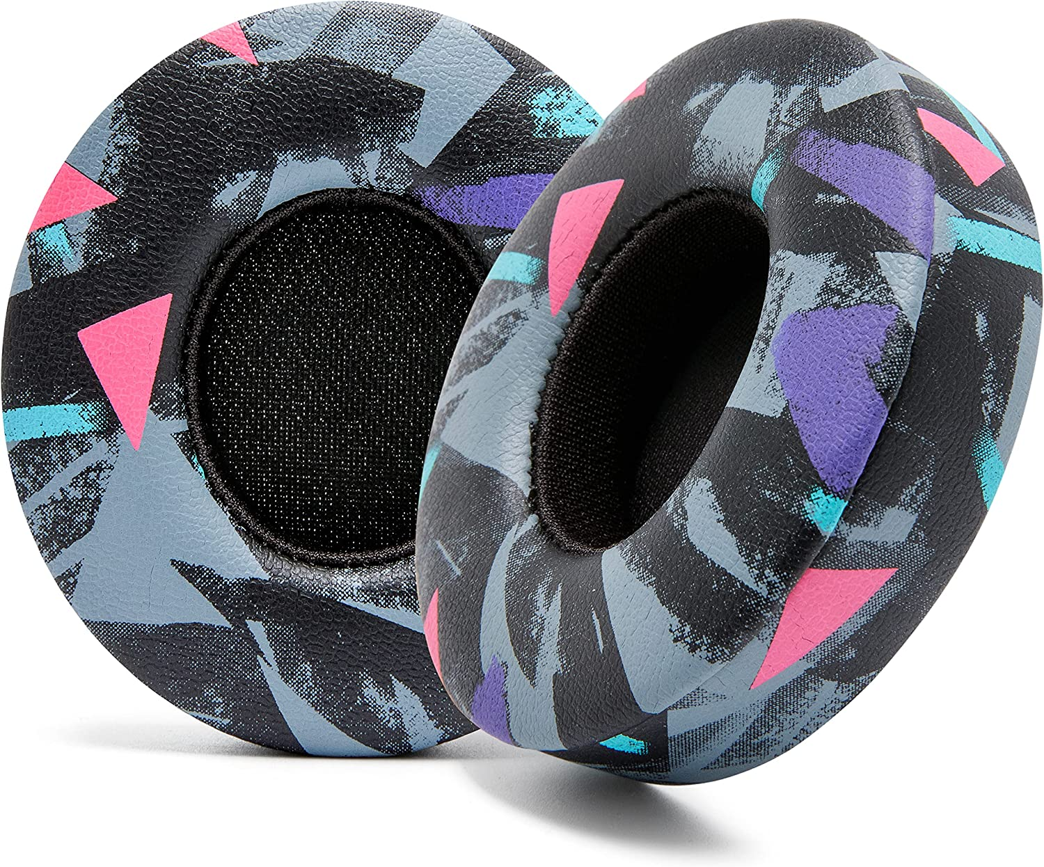 WC Extra Thick Replacement Earpads for Beats Solo 2 & 3 by Wicked Cushions - Ear Pads for Beats Solo 2 & 3 Wireless On-Ear Headphones - Soft Leather, Luxury Memory Foam, Strong Adhesive | Black