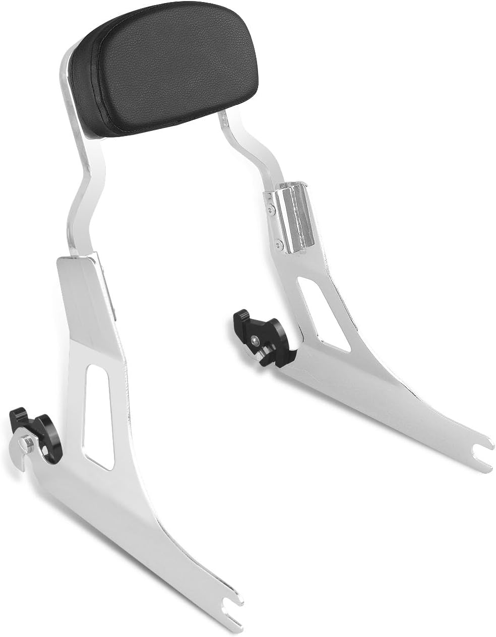Detachable Backrest Sissy Bar for Harley 06-17 DYNA STREET BOB FXD FXDB FXDL FXDLS, CHOPPED STYLE, Gloss Black Finished