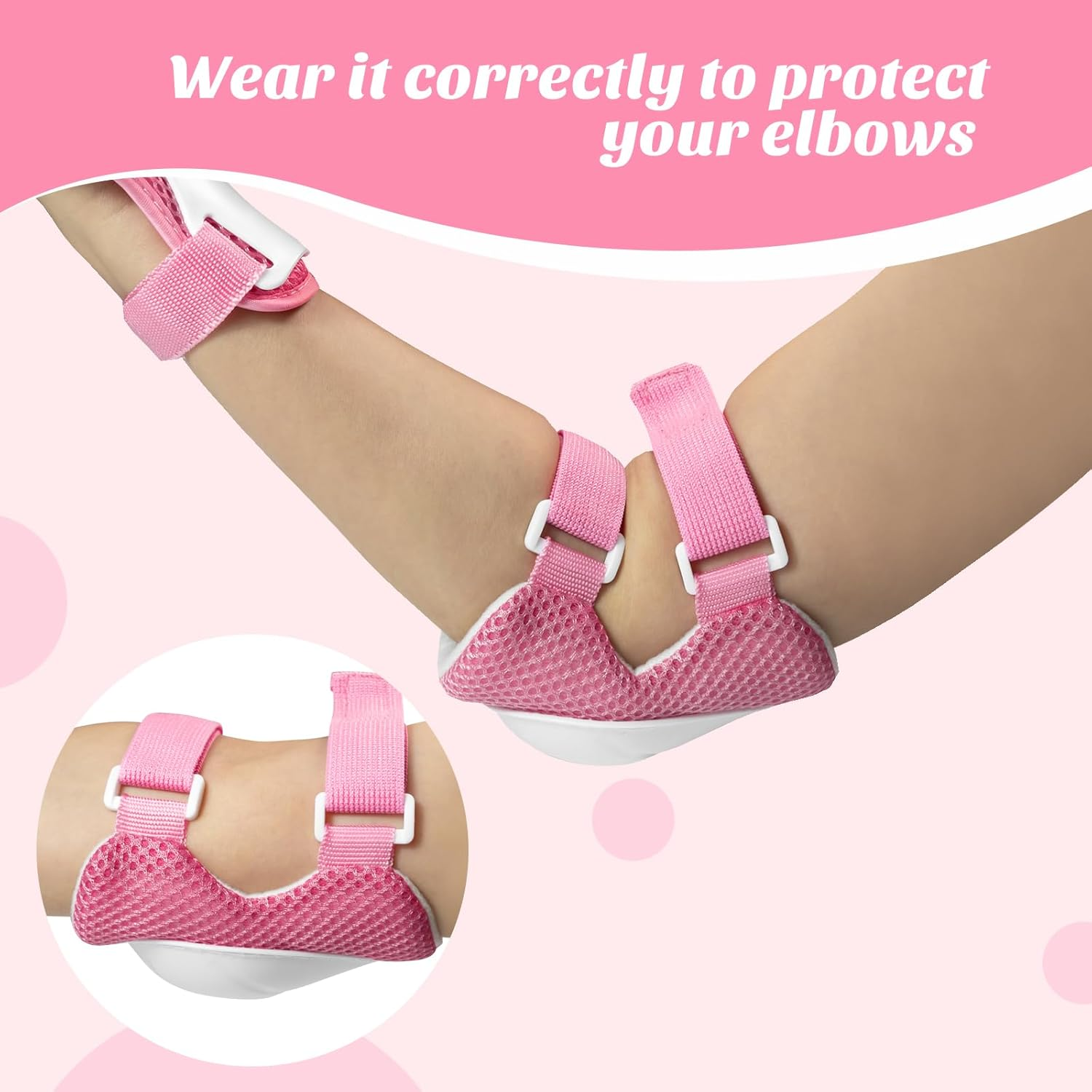 Knee Pads for Kids Kneepads and Elbow Pads Toddler Protective Gear Set Kids Elbow Pads and Knee Pads for Girls Boys with Wrist Guards 3 in 1 for Skating Cycling Bike Rollerblading Scooter [Upgraded] image number 4