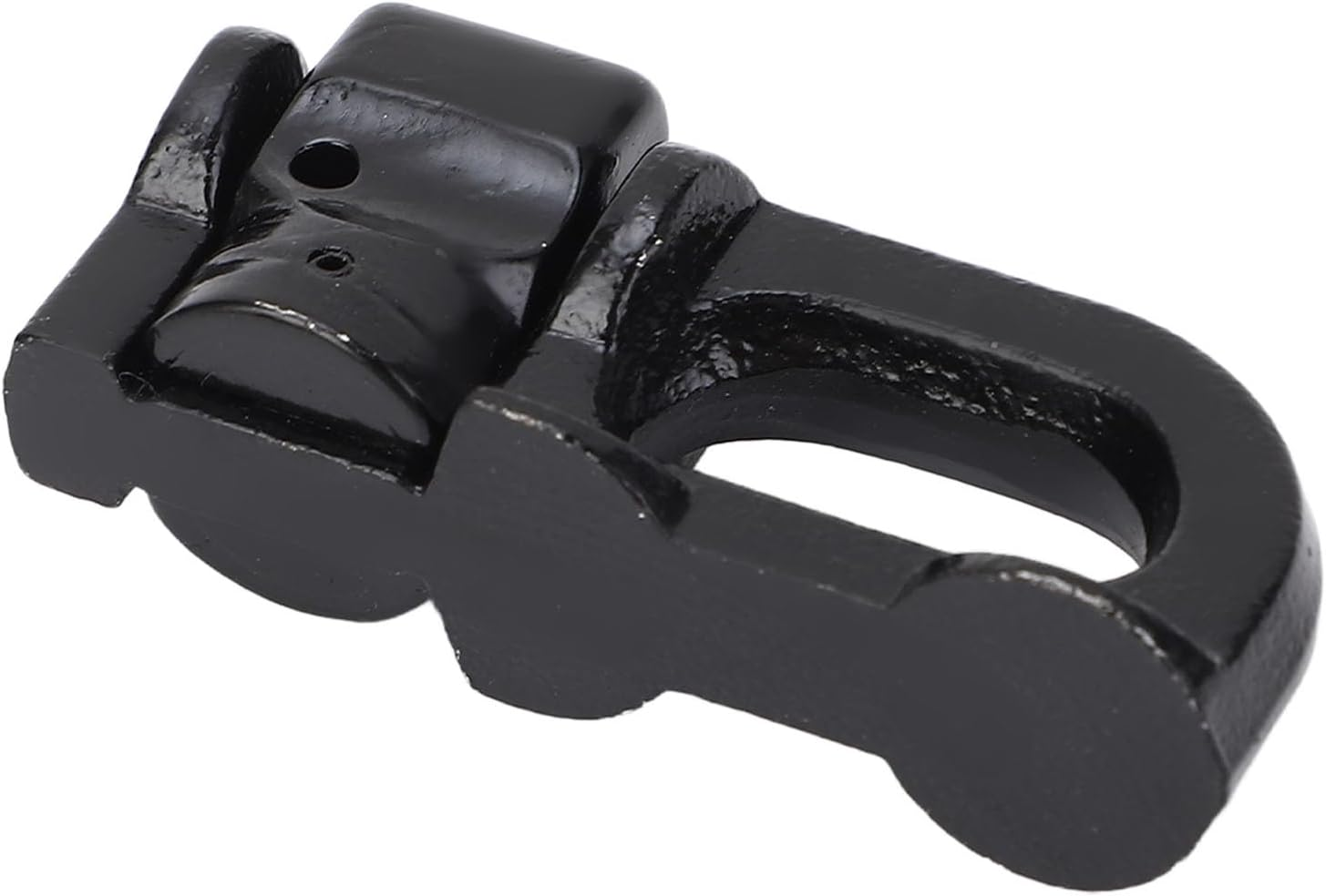 L Track Double Stud Tie down Fitting Heavy Duty Carbon Steel L Track Rail Double Stud Fitting Secures for Truck Bed Trailer Rv 4Pcs (Black) image number 2