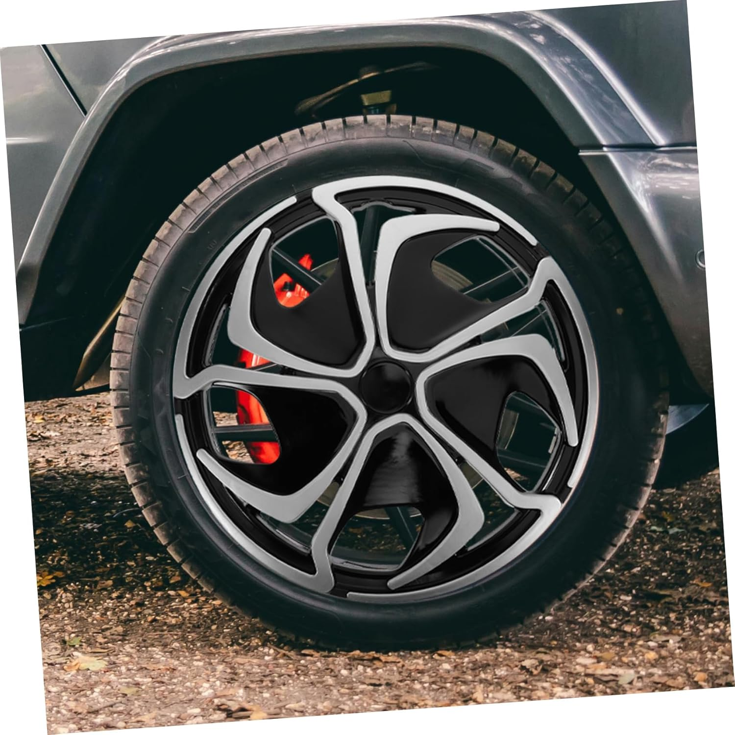 DINHEAROM Automotive Hubcaps Rim Cover for Cars Durable Wheel Rim Caps Stylish Designs Quick Installation Car Accessories for Enhanced Vehicle Aesthetics Style image number 4