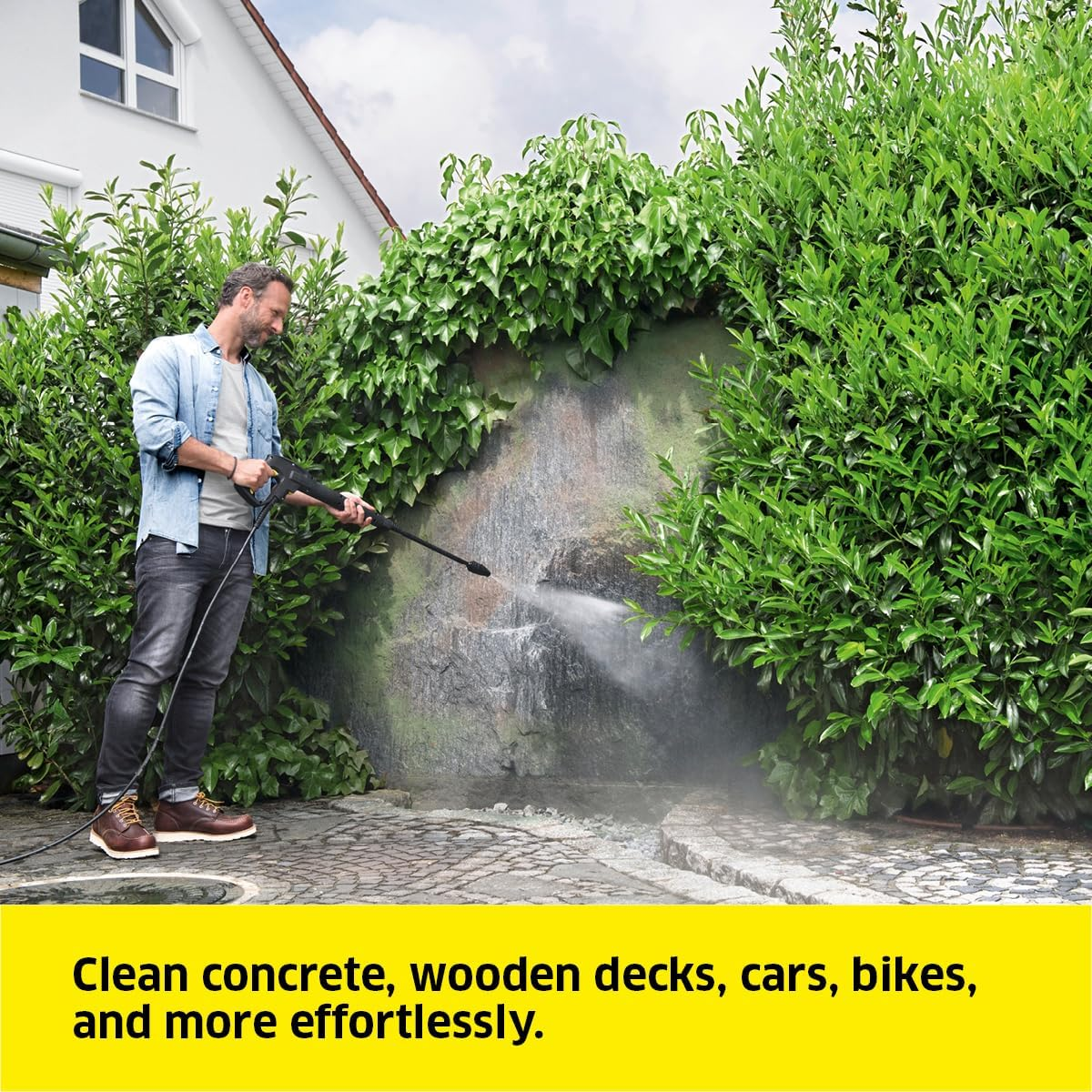 K&auml;rcher K5 Compact 2300PSI Electric Pressure Cleaner/Washer, Flow Rate: 8.3Ltr/Min; 8M Hose with Power Jet & Dirt Blaster, Additional Garden Hose Adapter image number 1