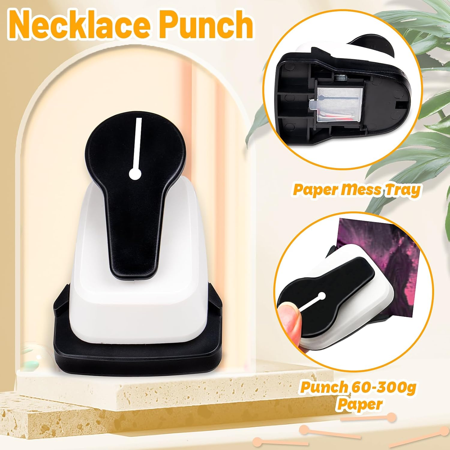 Necklace Card Punch Earring Card Punch Earring Card Tools Necklace Hole Puncher for Cards Making Necklace Paper Punch image number 4