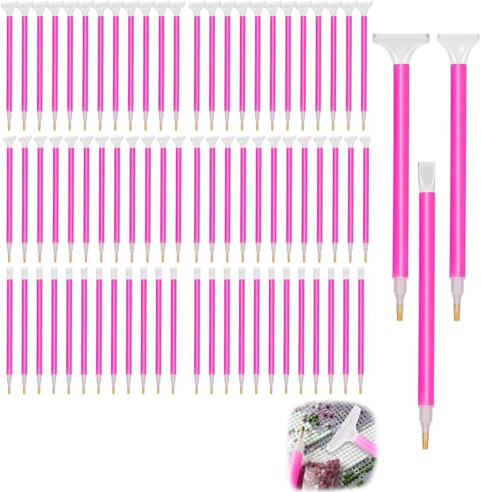 72 PCS Diamond Embroidery Painting Pen,5D Diamond Art Pens, with 3 Drill Sizes, Cross Stitch Tools Drill Pen Tools,For DIY Diamond Rhinestone Painting Crafts Making