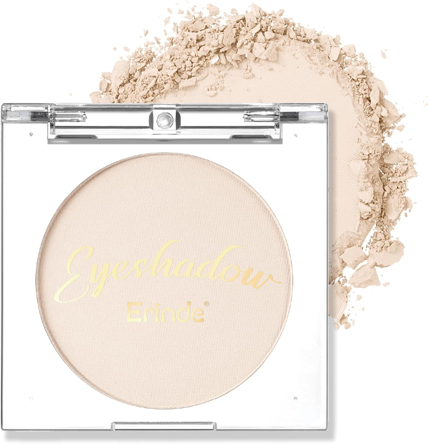 Erinde Matte Eyeshadow Single Eye Shadow Palette, Highly Pigmented Long-Lasting Matte Eye Makeup for Natural Neutral Soft Glam Eyeshadow, Smooth Blendable Buildable Powder Formula, Waterproof 1#