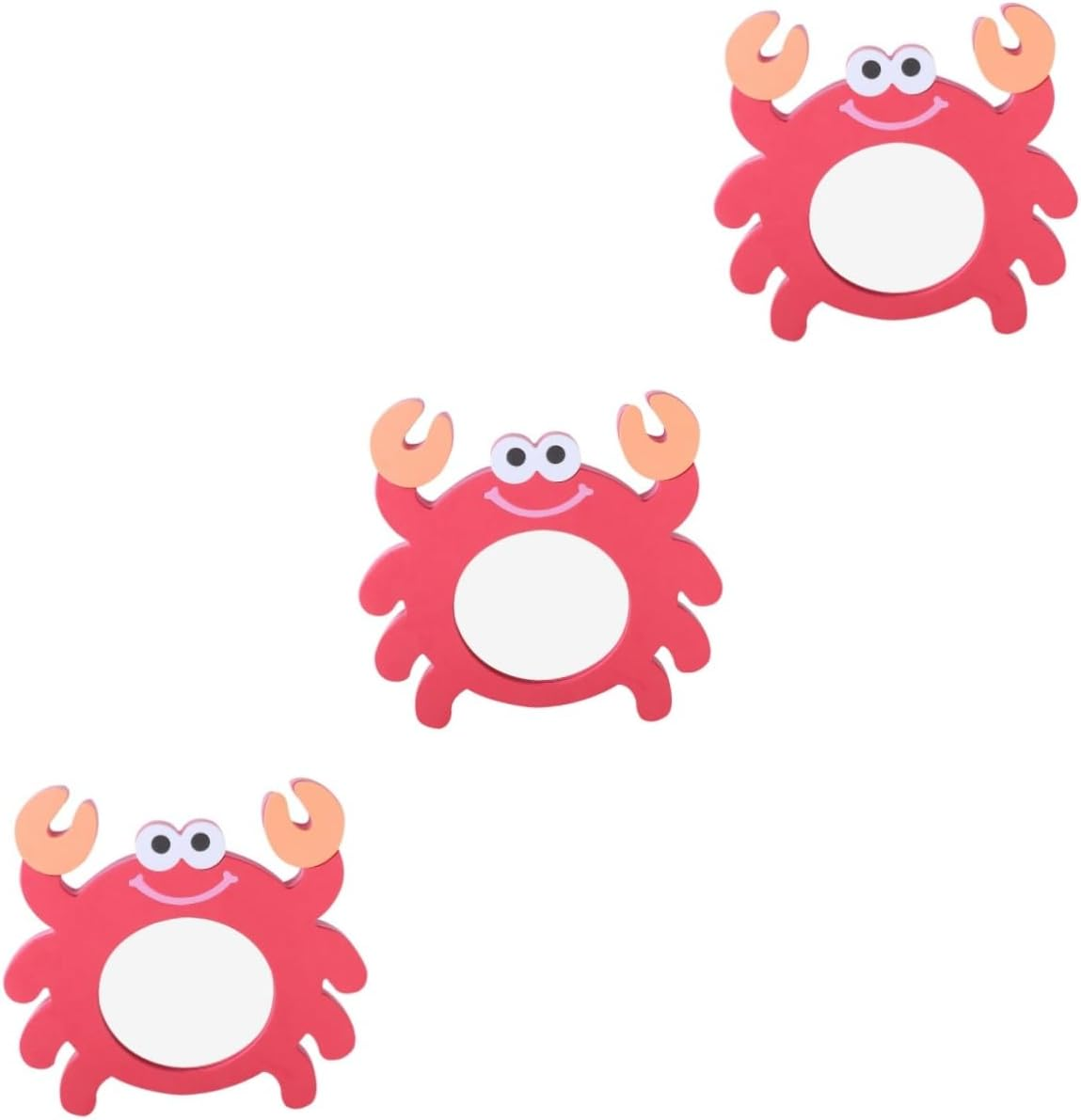 Totority 3 Pcs Eva Cartoon Mirror Bath Toy Summer Toys for Mirror Bathtub Bathing Time Toy Fun Bath Toys Mirror Bath Toy Cartoon Mirror Toys Take a Bath Child image number 5