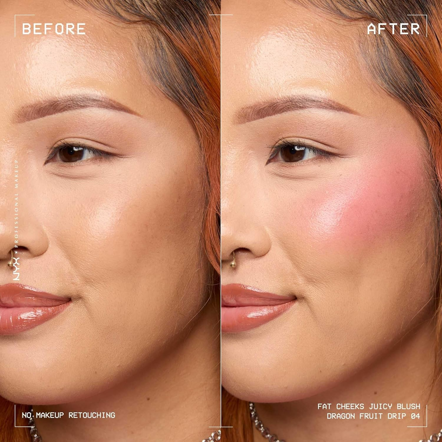 NYX Professional Makeup Fat Cheeks Juicy Liquid Blush, Dragon Fruit Drip, 8 Ml image number 6