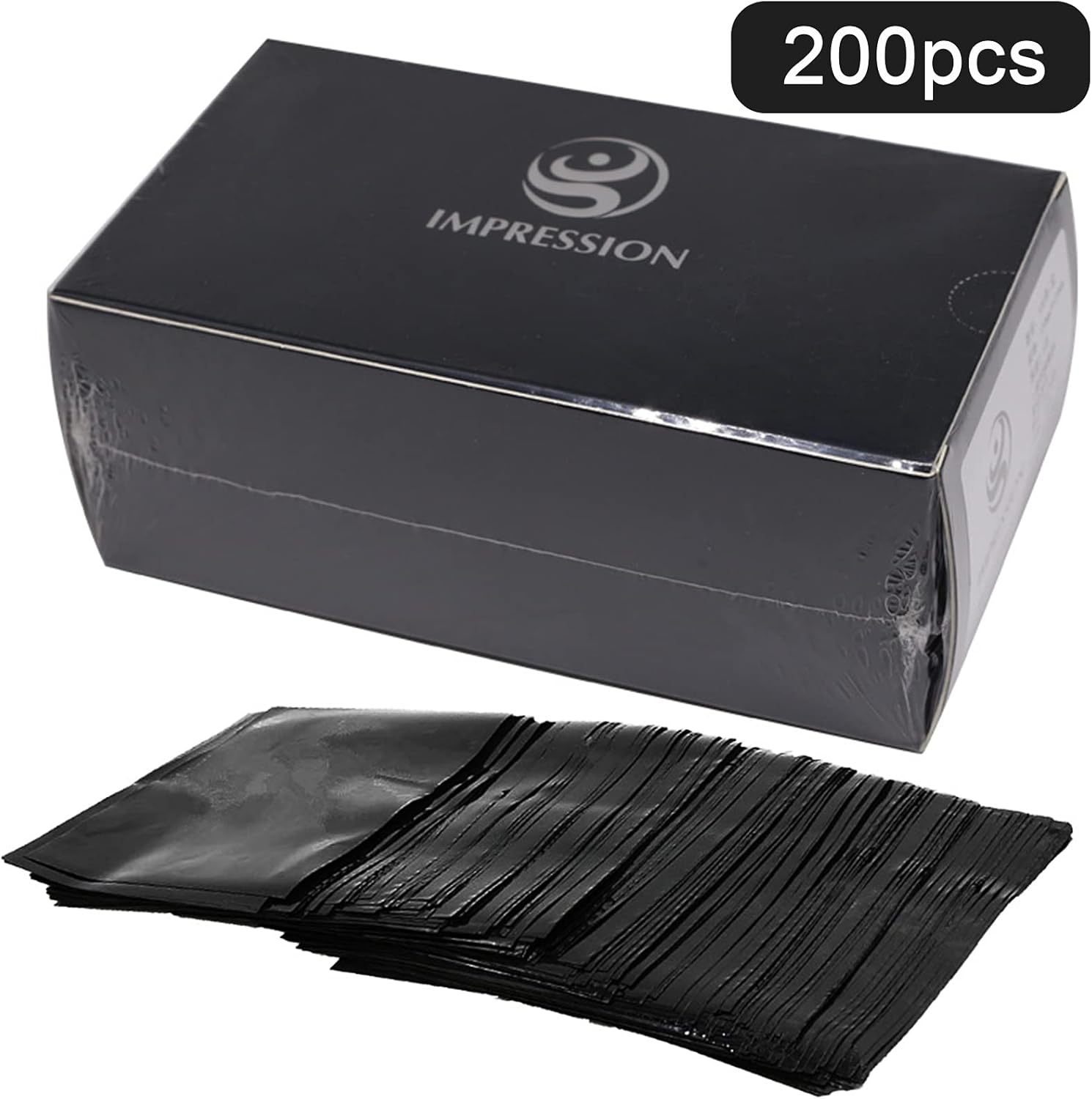 HHUK 250Pcs Tattoo Wash Bottle Bags,6Inx9In Black Thicken Odorless Disposable Squeeze Bottle Bags,For Tattoo Bottles Tattoo Supplies Tattoo Kits (Black) - Blue image number 3