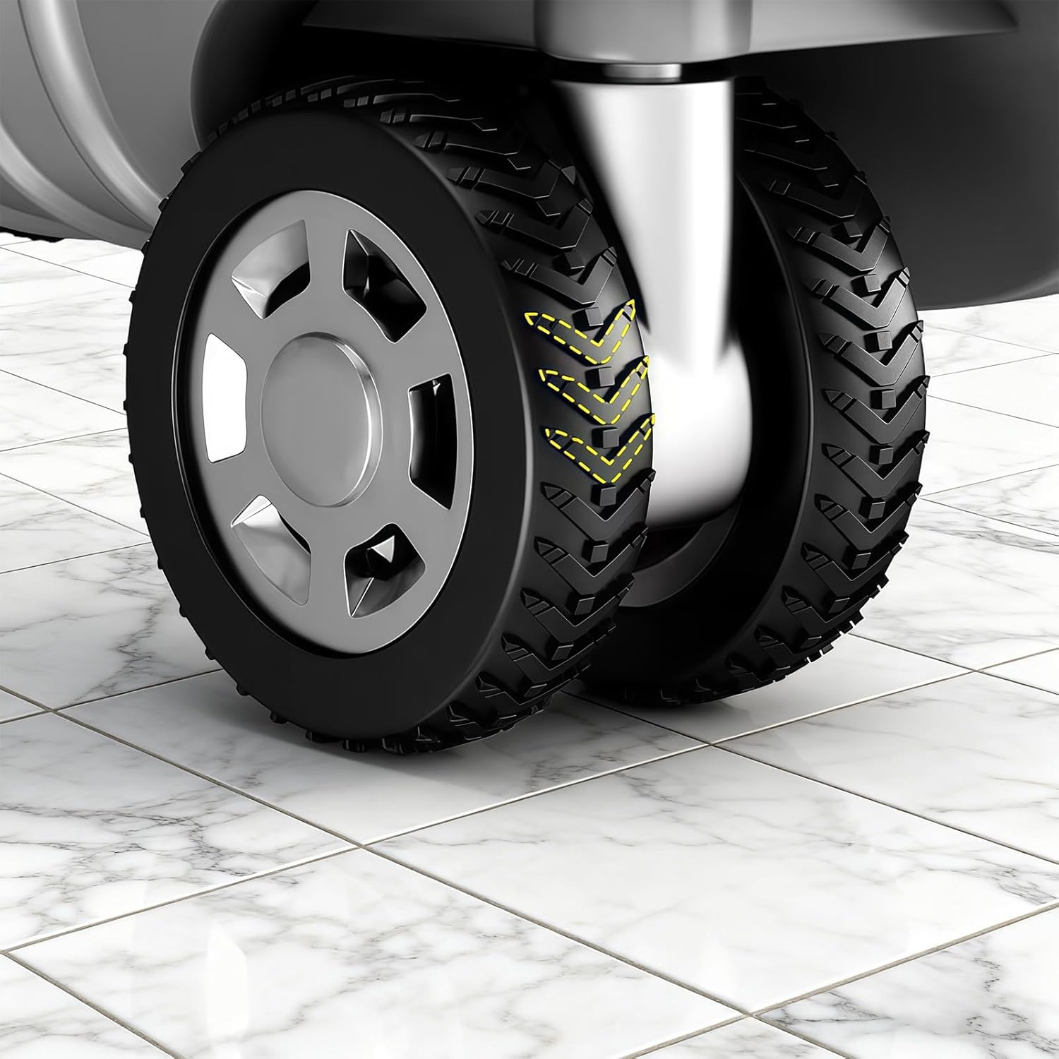 16 Pack Luggage Wheel Protectors Suitcase Wheel Covers, Black Durable Rubber Protectors for Noise Reduction and Floor Protection, Suitable for Most Suitcases image number 1