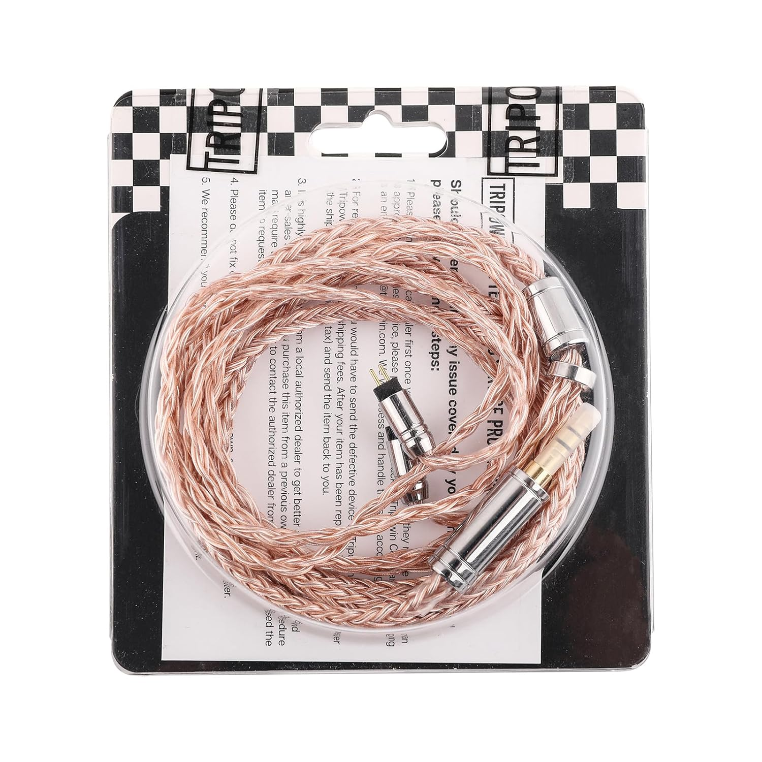 Linsoul Tripowin C-02 IEM Cable, 16 Core Silver-Plated Alloy Copper Earphone Cable, with PVC Jacket, 0.46 Low Impedance, Hifi Replacement Cable for Wired Earbuds (2Pin, 4.4Mm) image number 6