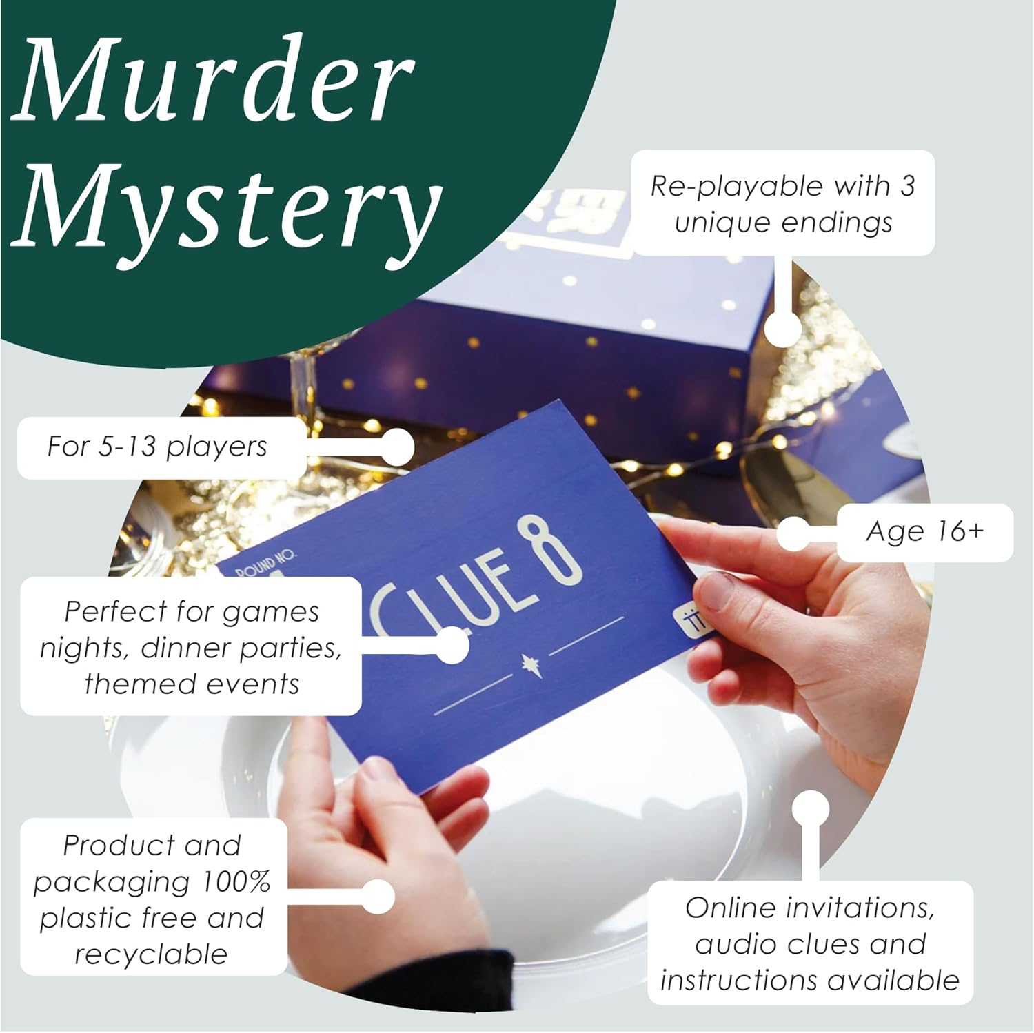 Talking Tables Host Your Own Murder Mystery on the Night Train Game for Adults | 1930S Dinner Party Role Play Experience | Reusable Multi Ending Gameplay, Interactive Group Deduction Activity