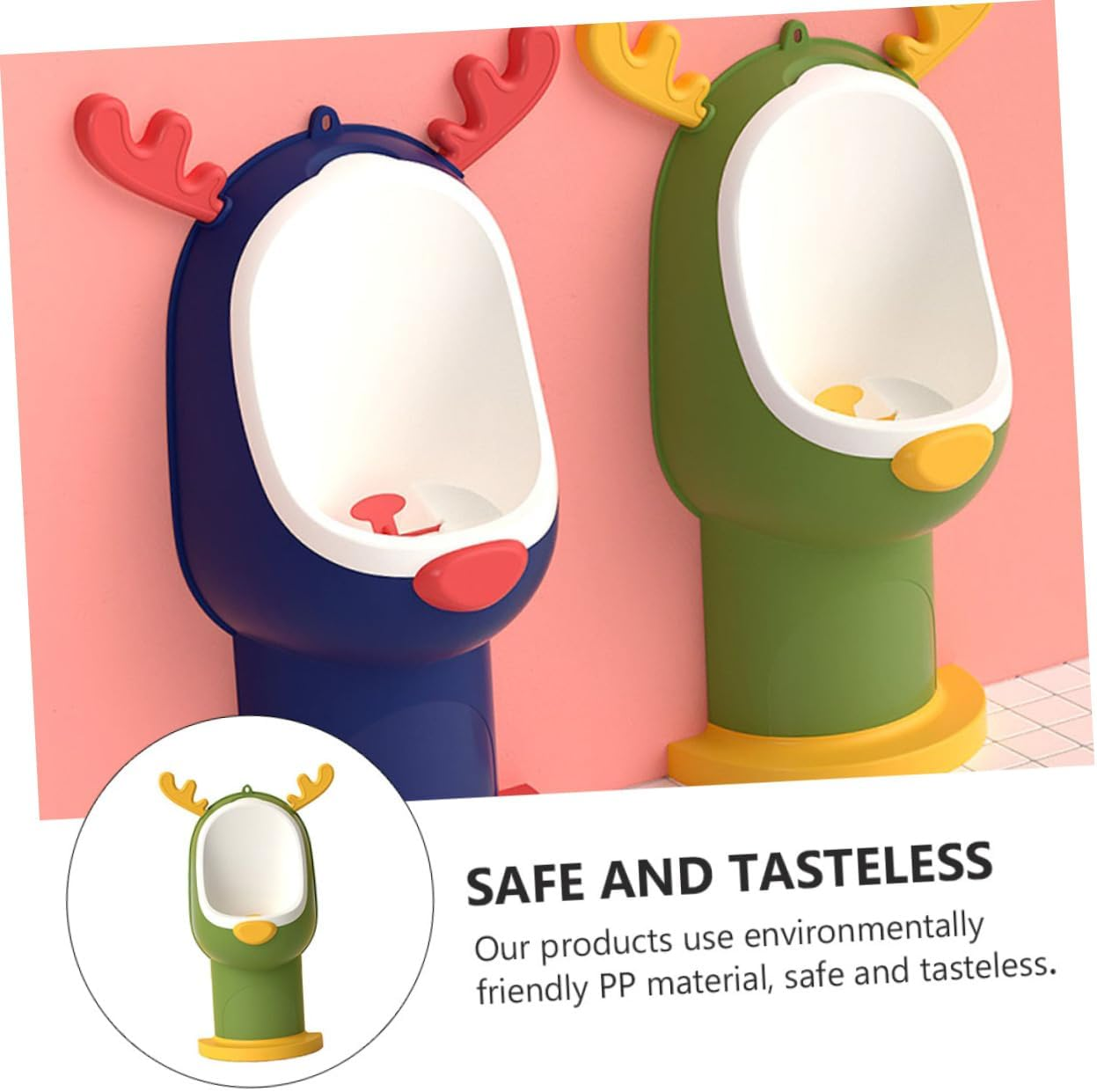 1Pc Boys Pee Trainer Wall-Mounted Cartoon Urinal for Potty Training Height Options Material Easy Drainage for Toddlers image number 1