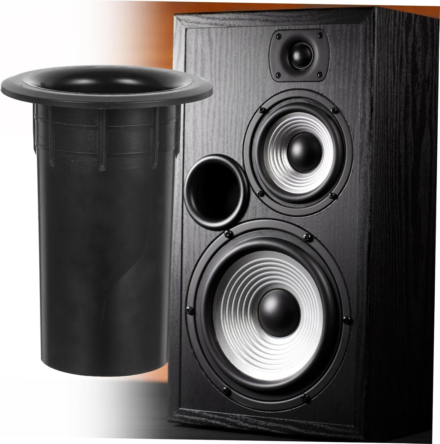 FELTECHELECTR 12Pcs Plastic Woofer Box Port Tube Speaker Reflex Tube Replacement for Audio Punching Bag Speaker Supply image number 6