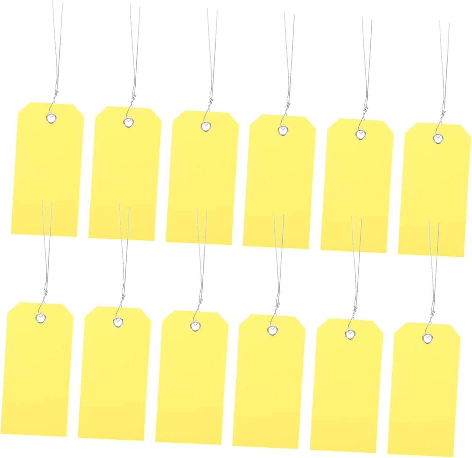 TOGEVAL 100Pcs PVC Label Hanging Card Wire for Luggage Identification Writable Travel Suitcase Tags String Tags for Backpack image number 6