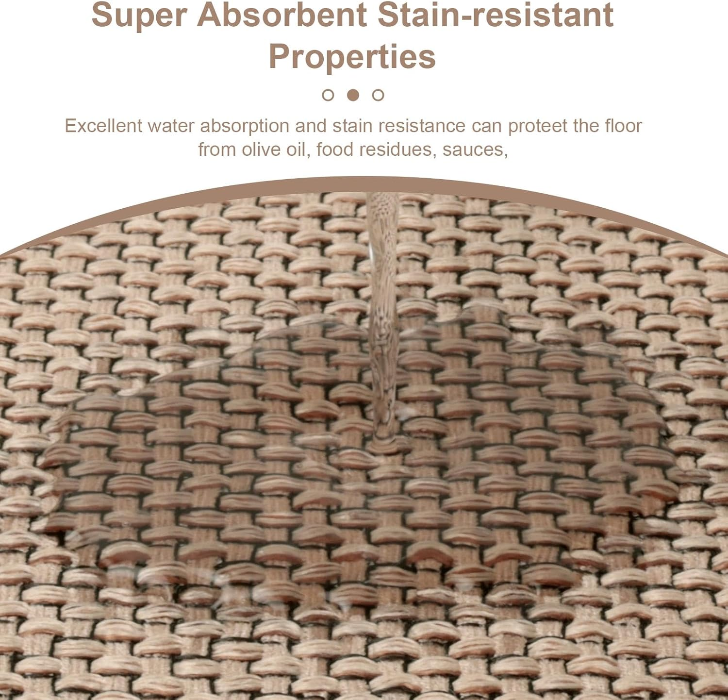 DAWNTREES Bath Mat Rug,44X75Cm Non-Slip Washable Mat, Bathroom Mats Rubber Backing Non Slip Bath Mats