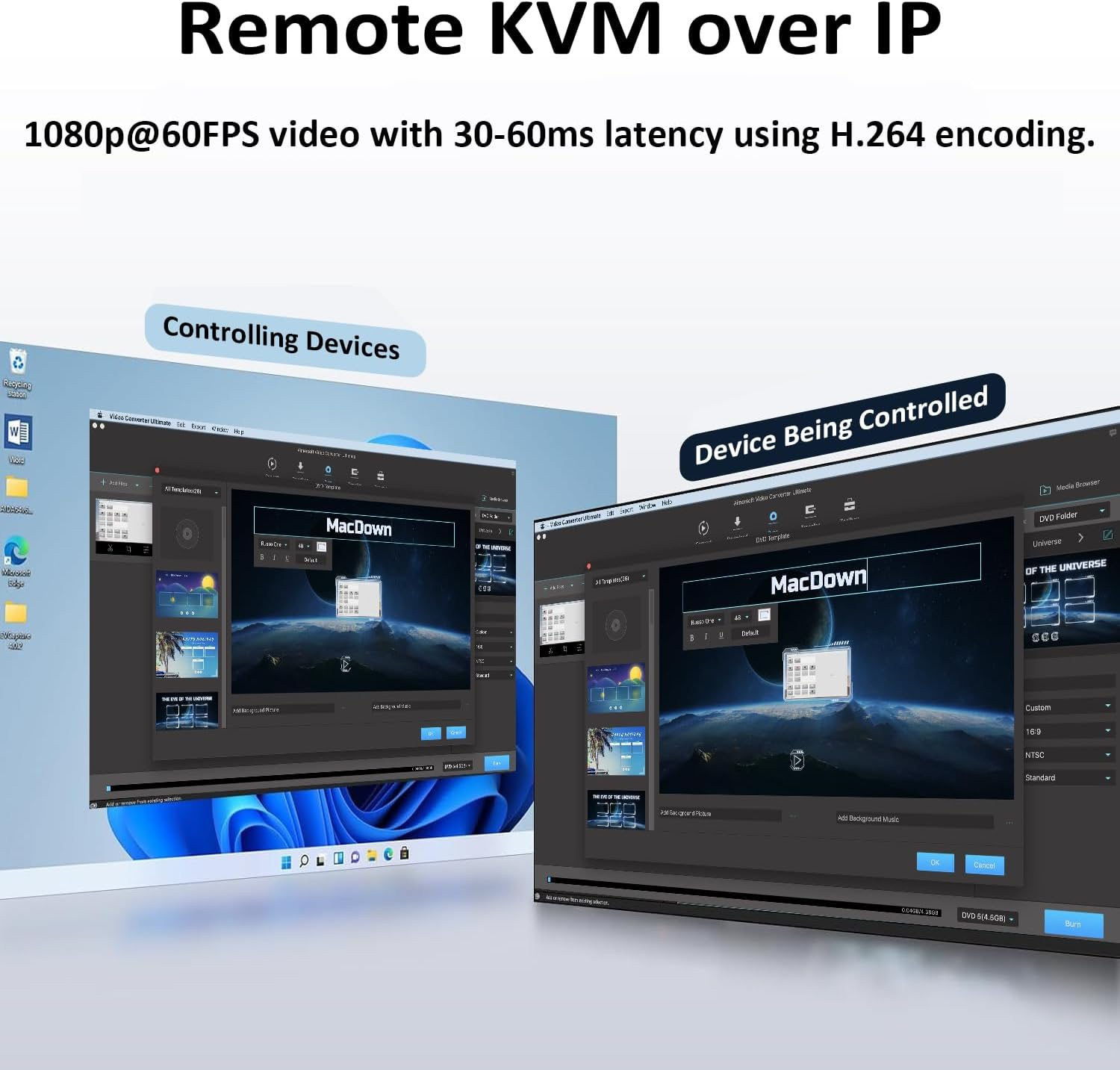 Jetkvm KVM over IP Computer Remotely Control, Jet IPKVM Open-Source Touchscreen LCD for IP/MAC/HDMI/USB Status, KVM Switch for Home Offices & Data Center 1080P 60FPS Ultra-Low Latency image number 1