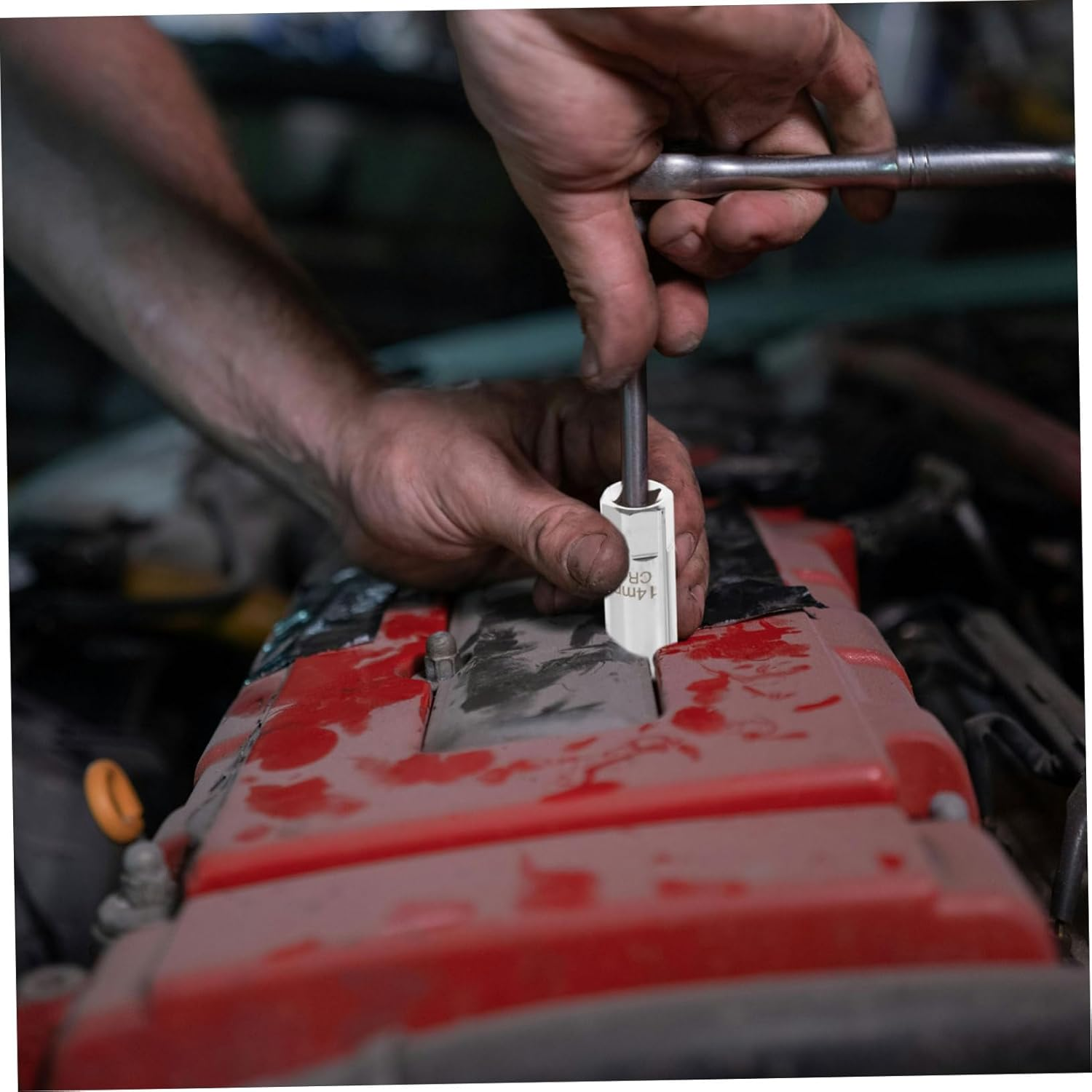 SWOOMEY Spark Plug Wrench Set 14Mm 16Mm Magnetic Socket 3/8 Drive Automotive Spark Plug Tool Kit Professional Auto Repair Accessories for Car Maintenance image number 1