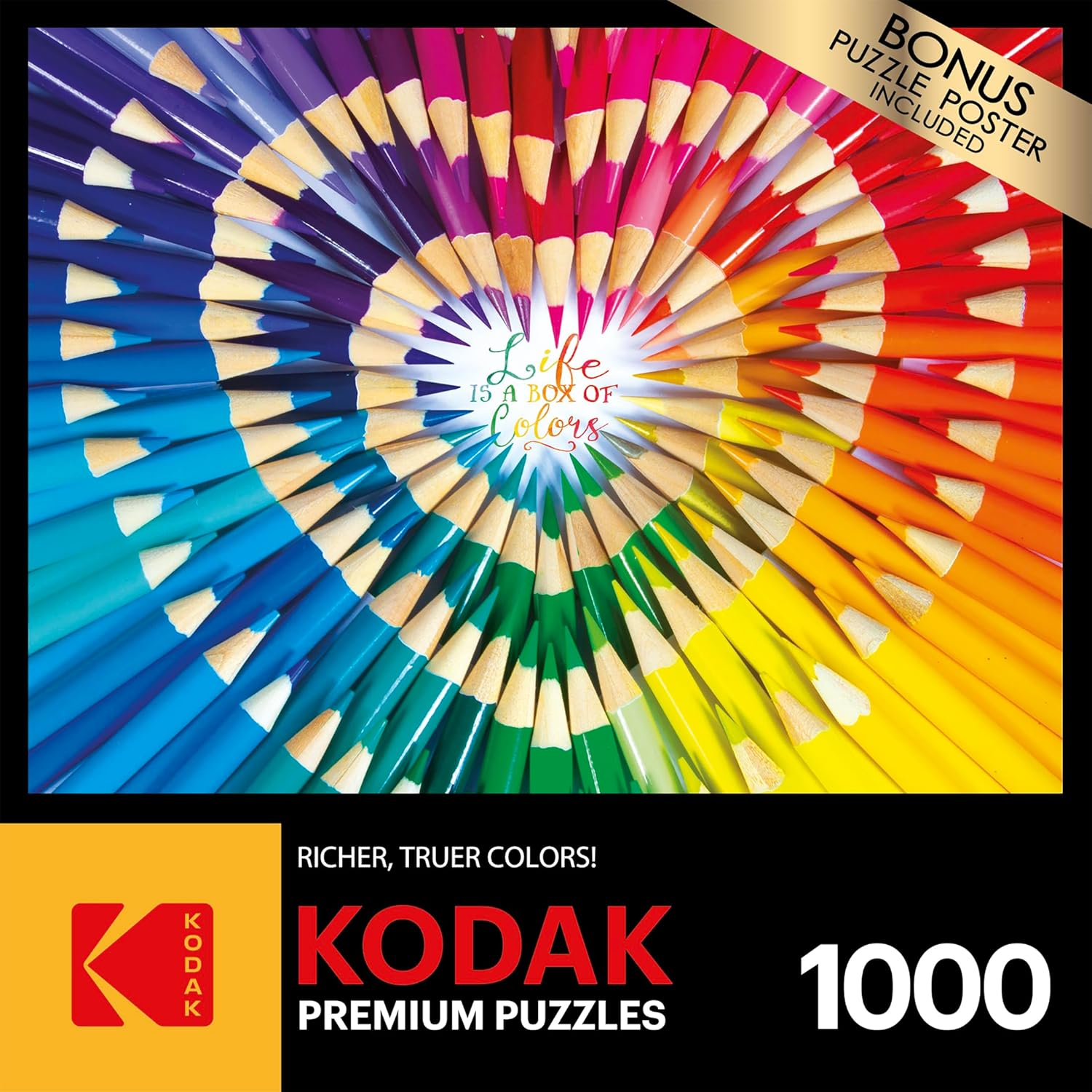 Cra-Z-Art - Roseart - Kodak Premium - Life Is a Box of Colors - 1000 Piece Jigsaw Puzzle image number 1