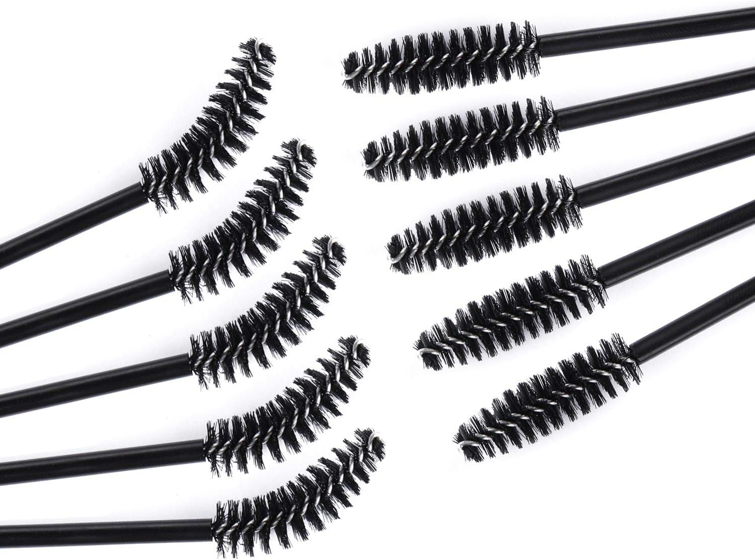 Tbestmax 200 Disposable Mascara Wand Eyebrow Brushes Spoolies Applicator for Eyelash Extension Makeup Kits image number 5