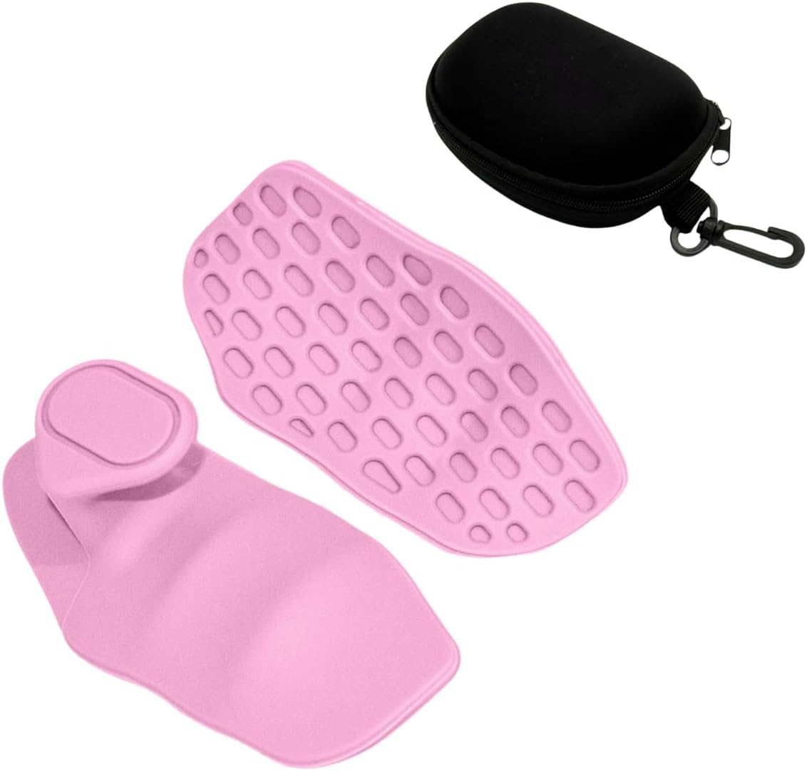 Original Weight Lifting Grips for Men Women Deadlifts, Rows, Ergonomics Workout Rubber Gym Grips Pads for Palm Protection, Fingerless Workout Gloves for Men Exercise Bodybuilding