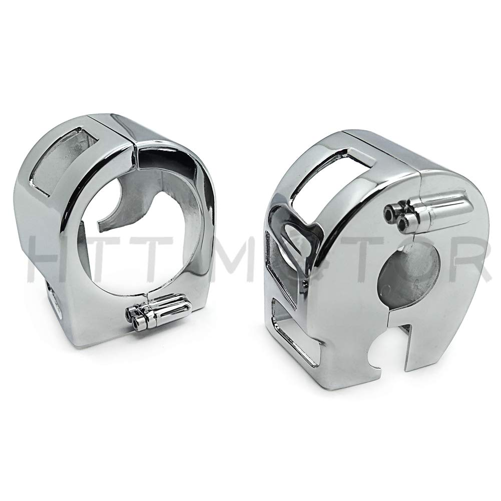 HTTMT MT265-007- Chrome Switch Housing Cover Compatible with All V-Star XVS 650 Classic and Silverado Models (Excludes Custom Models) image number 2
