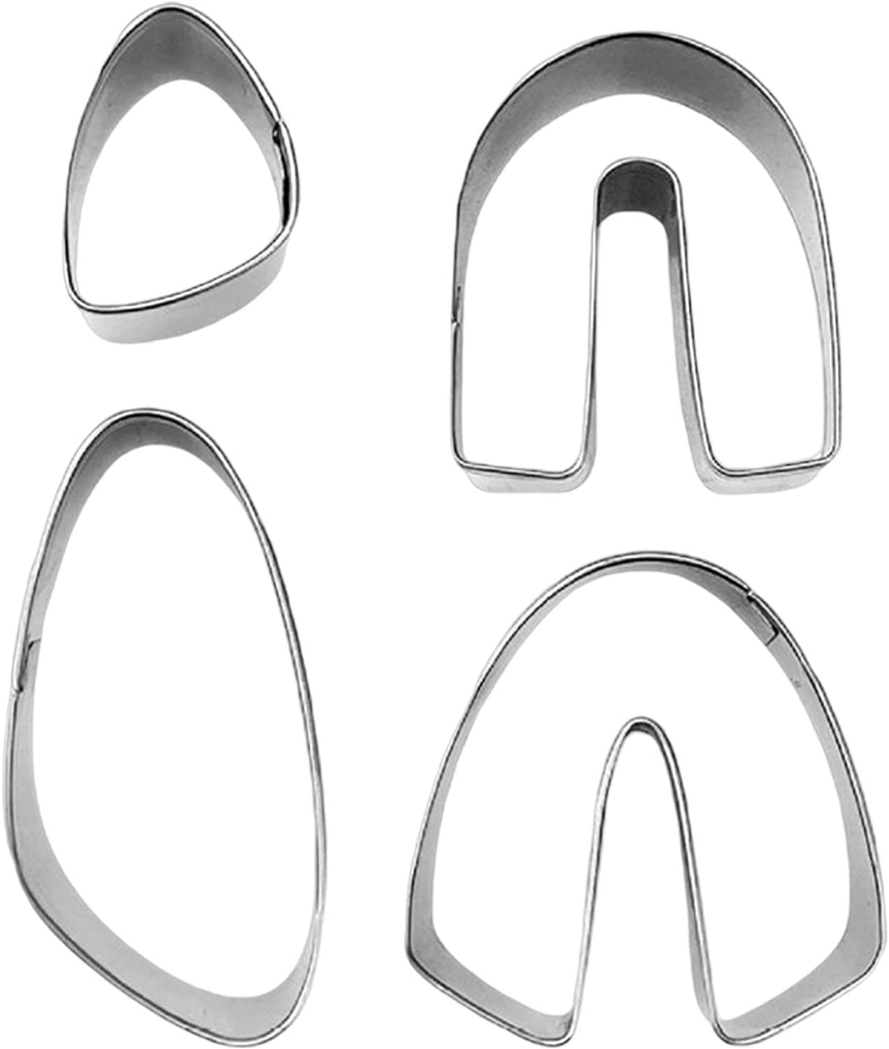 18X Polymer Clay Metal Mini Shapes Cutter Geometric Patterns for DIY Cookie Earring Biscuit Jewelry image number 5