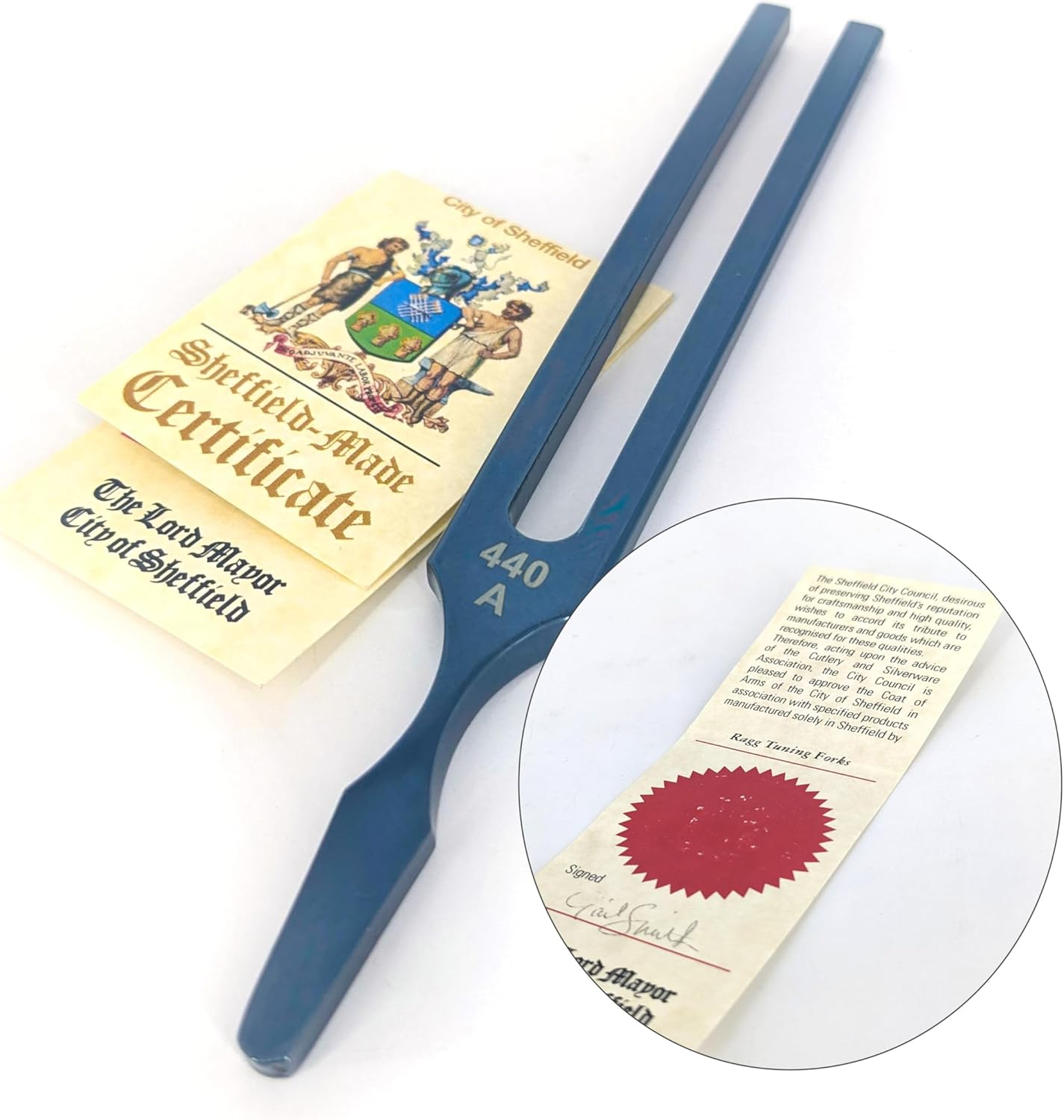 Ragg Tuning Forks A440 John Walker Tuning Fork Manufactured by in Sheffield, England. Standard Orchestra Pitch A440Hz. Tuning Fork for Tuning Violins, Pianos, Guitars and Other Musical Instruments image number 1