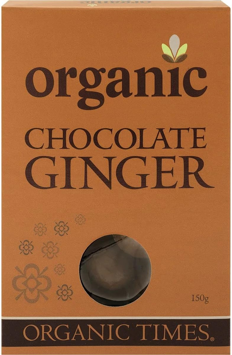 Organic Times Organic Milk Chocolate Coated Ginger, 150 G image number 1