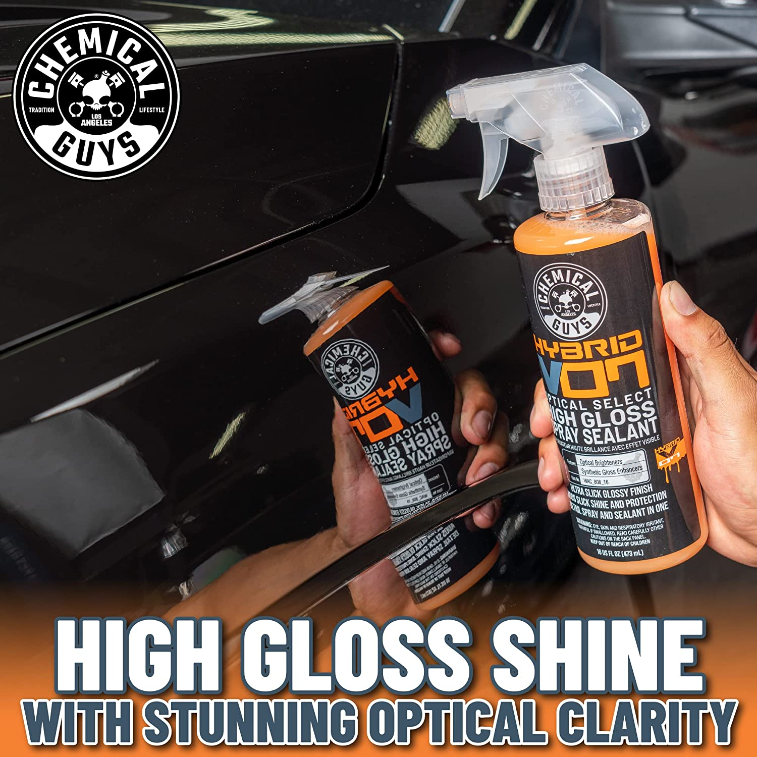 Chemical Guys Hybrid V7 Optical Select High Gloss Spray Sealant & Quick Detailer (Safe for All Finishes Including Ceramic Coatings), 473 Ml image number 3