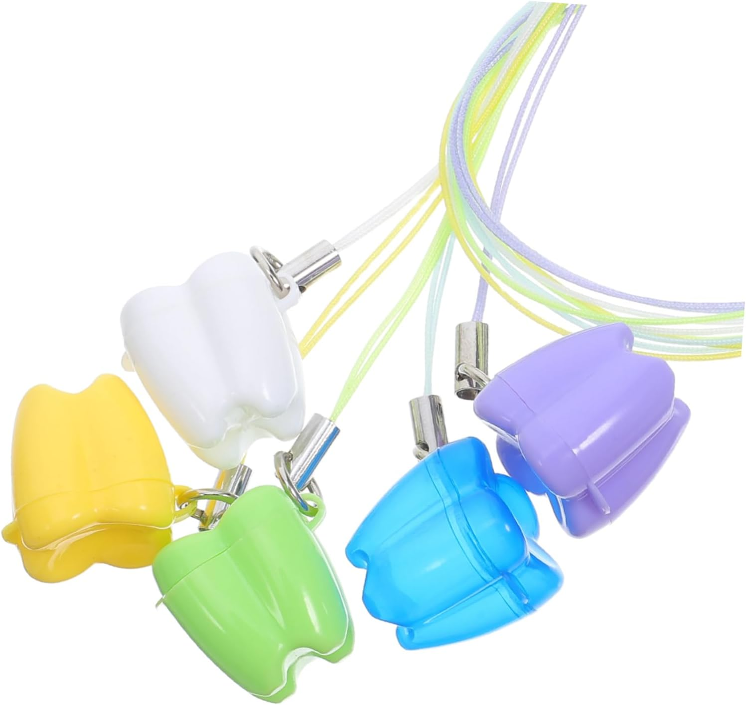 Sosoport 5Pcs Tooth Storage Organizer Box Portable Plastic Tooth Holder Collection for Memory Preservation image number 1