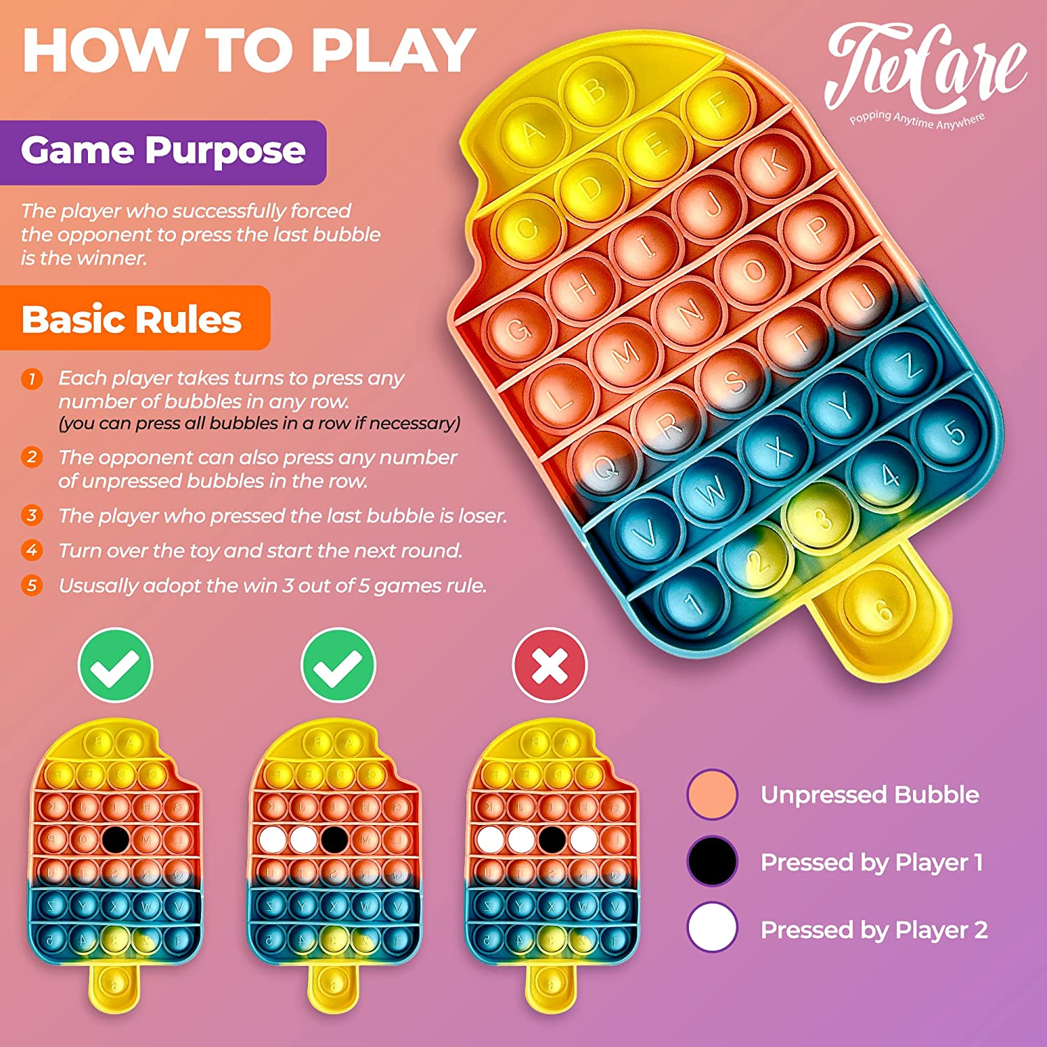 (62 Pcs) 2023 Upgraded Fidget Toys Party Favors Gifts for Kids Adults Autism Stress Relief Stocking Stuffers Sensory Pop It Autistic Pack Bulk Set Boys Girls Goodie Bag Treasure Box Classroom Prizes image number 2